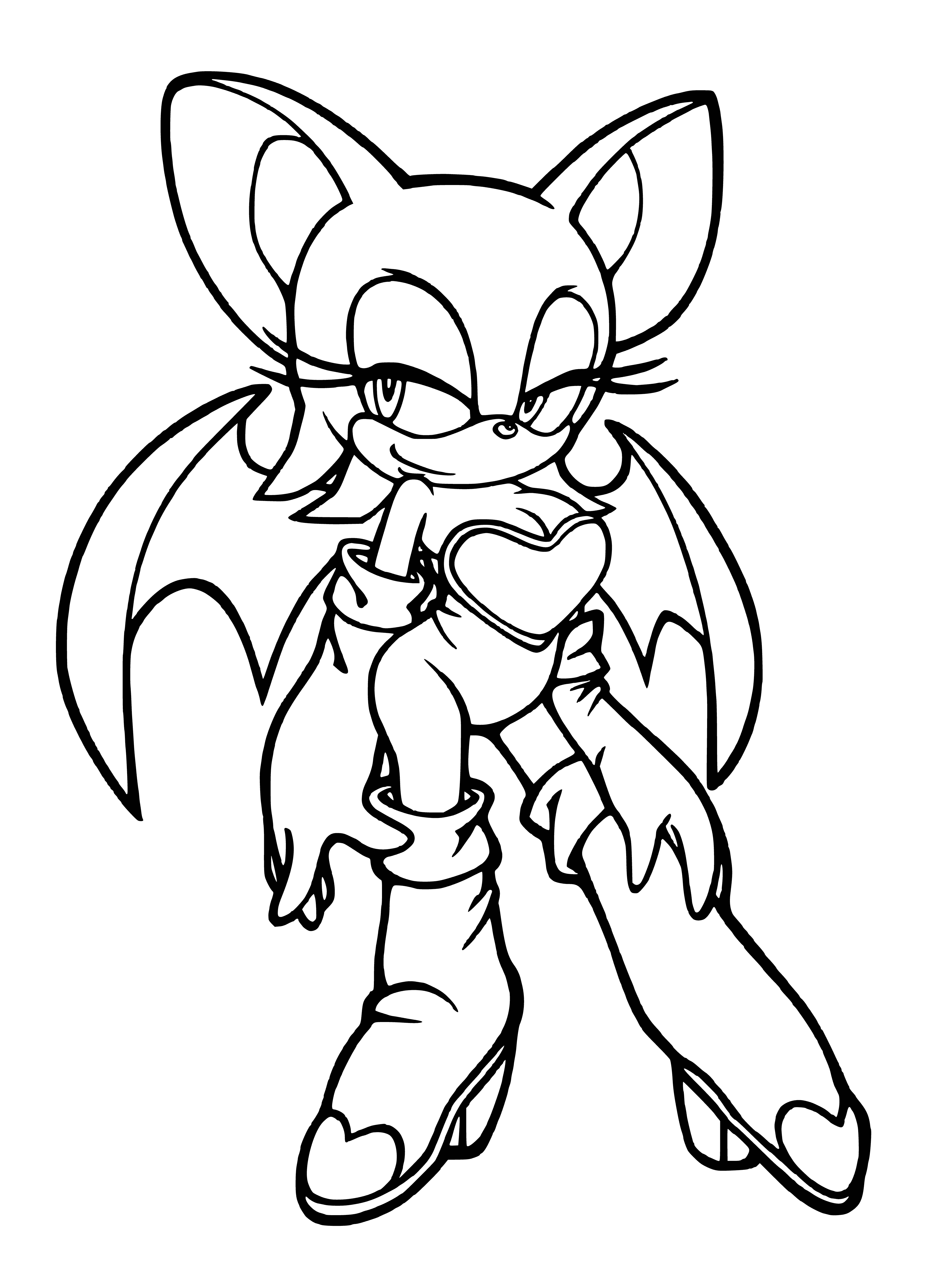 coloring page: Sonic the Hedgehog, the Blue Blur, is the main protagonist of his eponymous franchise. Wielding a shotgun, this anthropomorphic blue hedgehog uses his supersonic speed to fight evil.