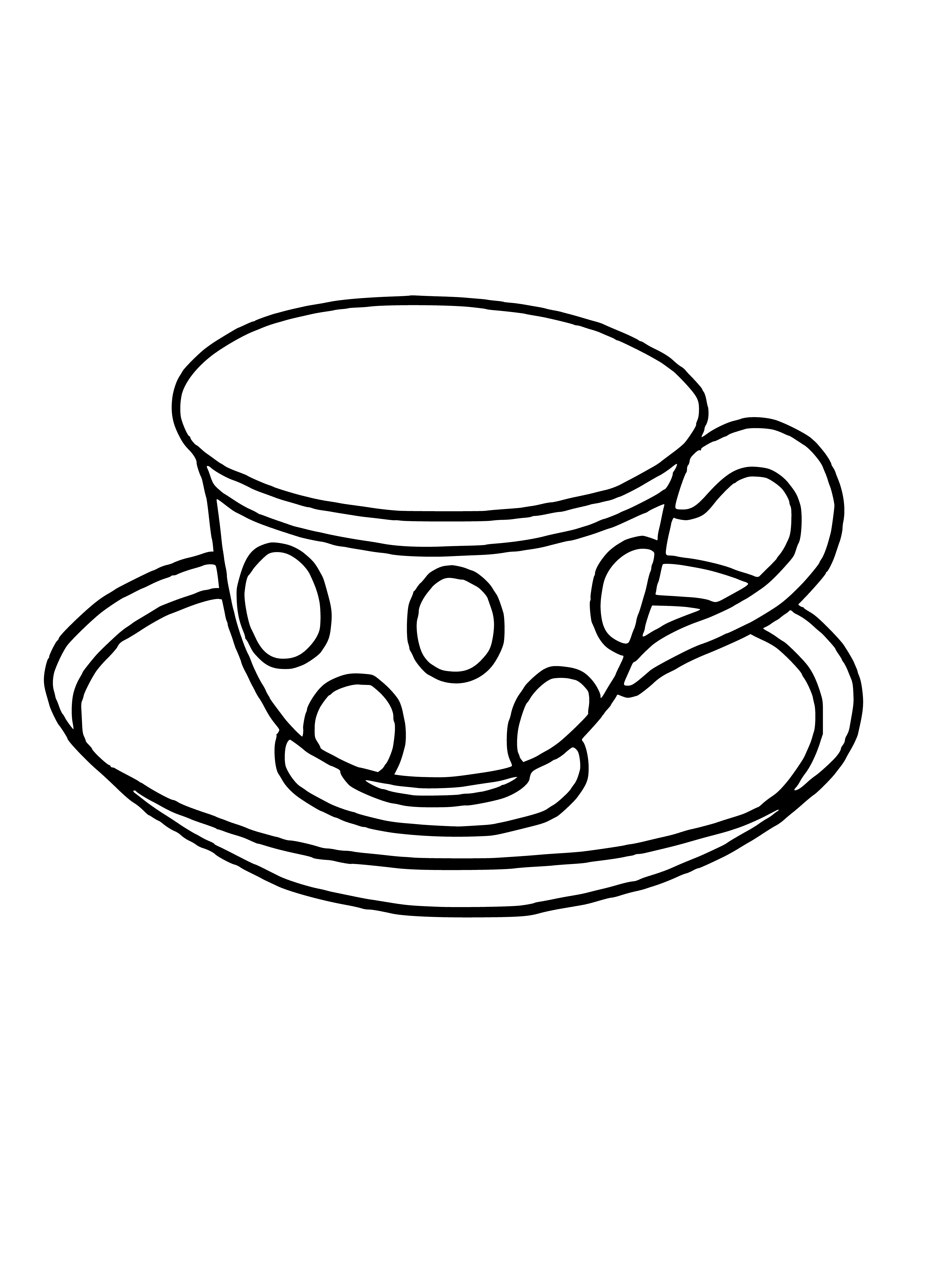 coloring page: A cup is a small, round, open container made of plastic, ceramic, or glass used to hold liquids.