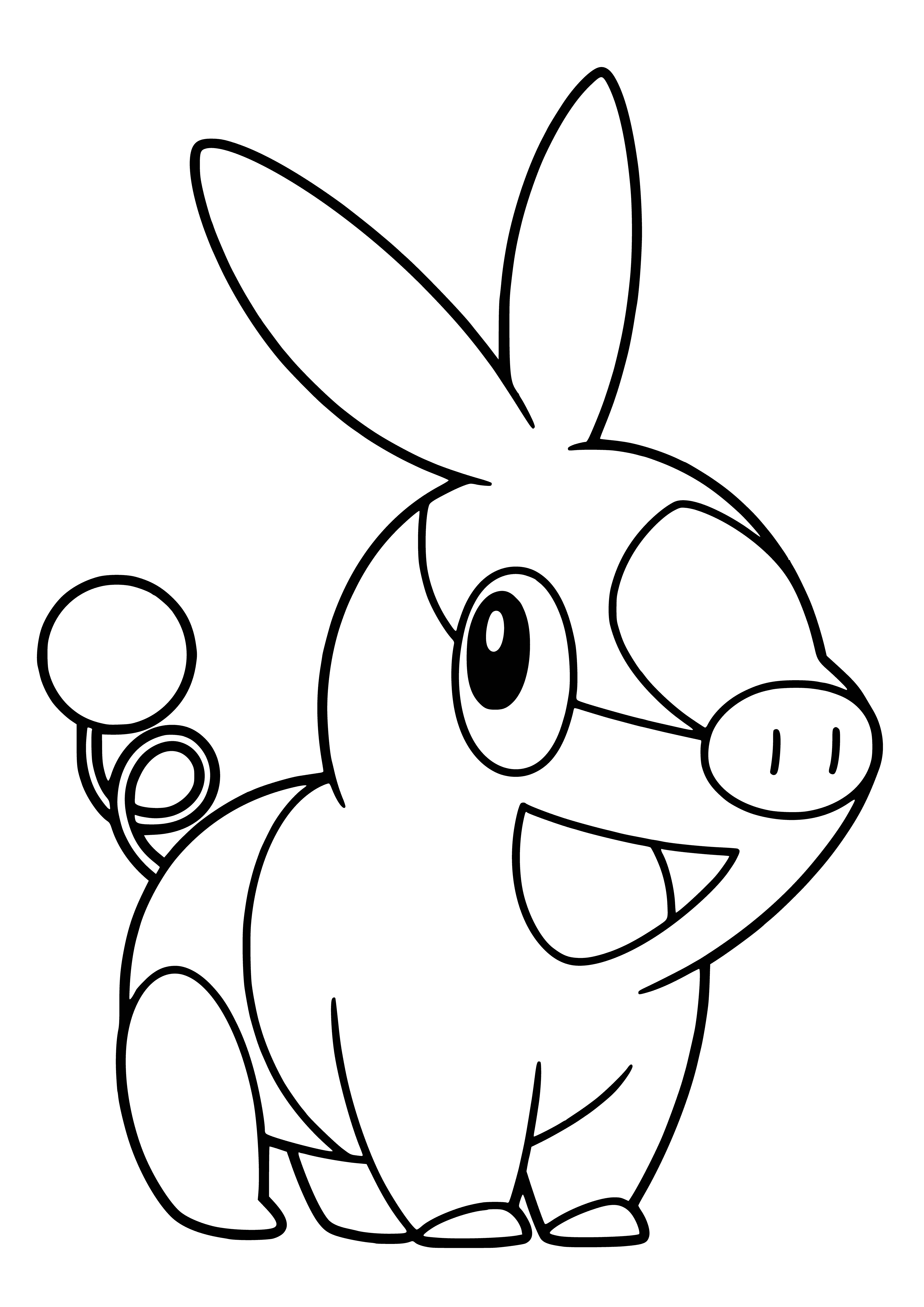 coloring page: Carpet is a brown, 4-legged Pokemon w/ long snout & big ears that evolves into Rug. Color this page & learn more!