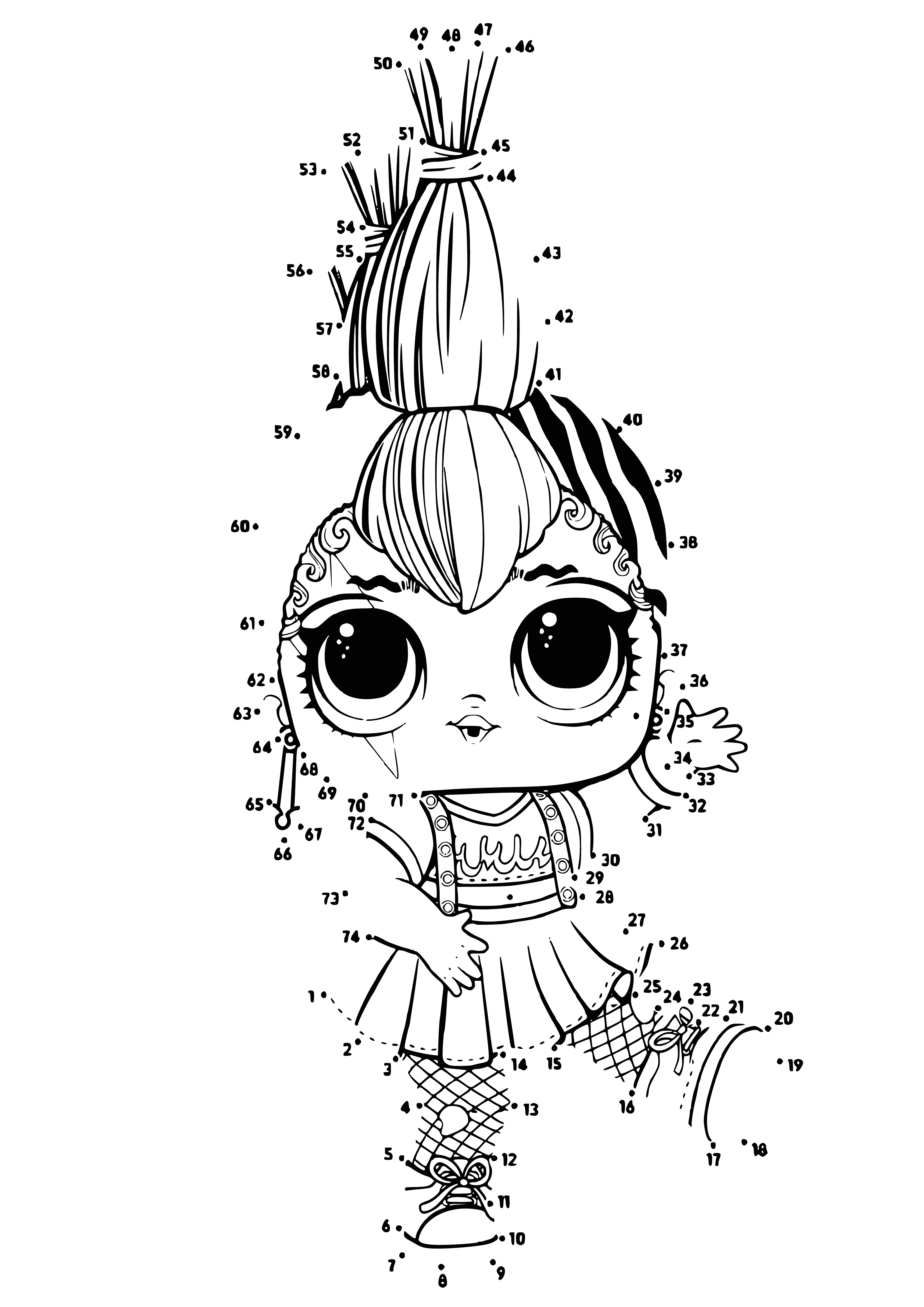 coloring page: Girl in a light shirt & ponytail smiles at the camera with her dog, making an adorable moment to be coloured. #coloringpages