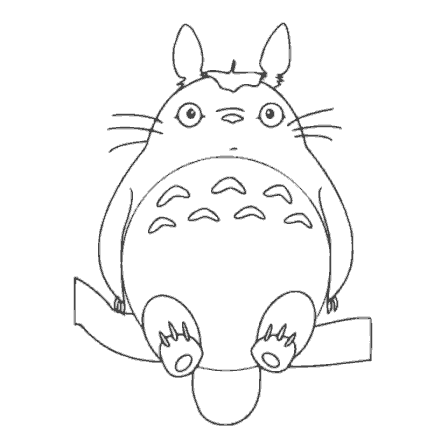 Coloring Tonari no Totoro
