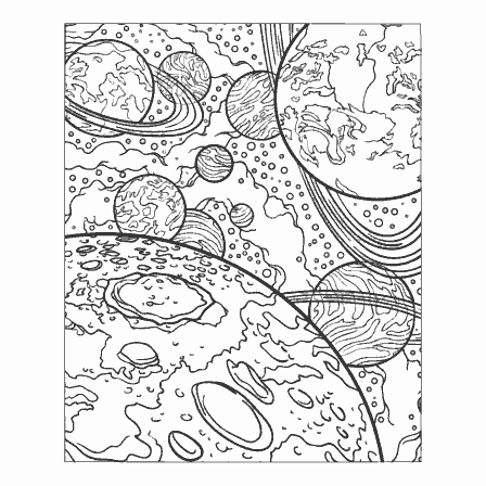 Coloring Adult Coloring Pages Antistress Space