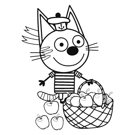 Coloring Tre gatti