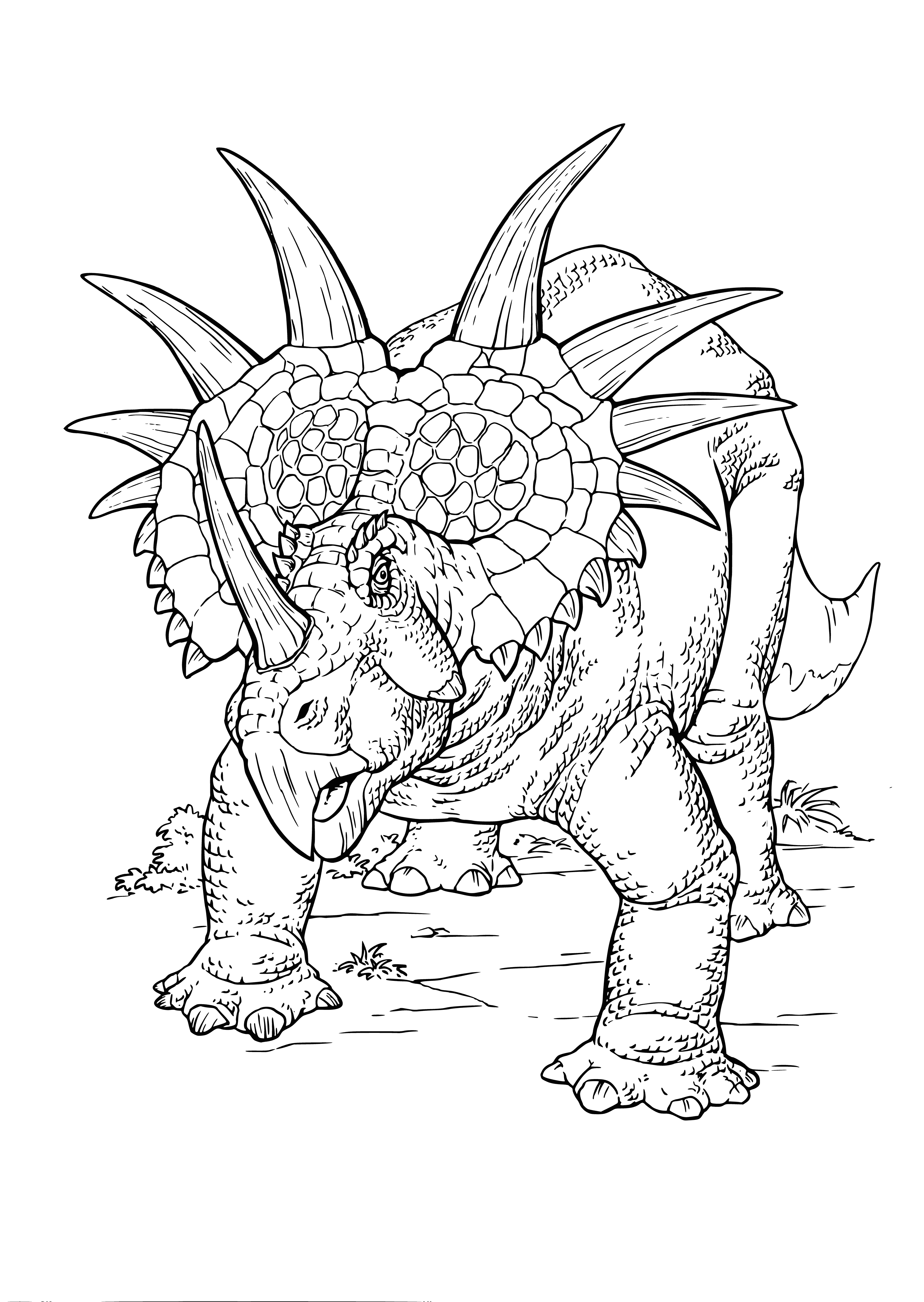 Ceratops coloring page