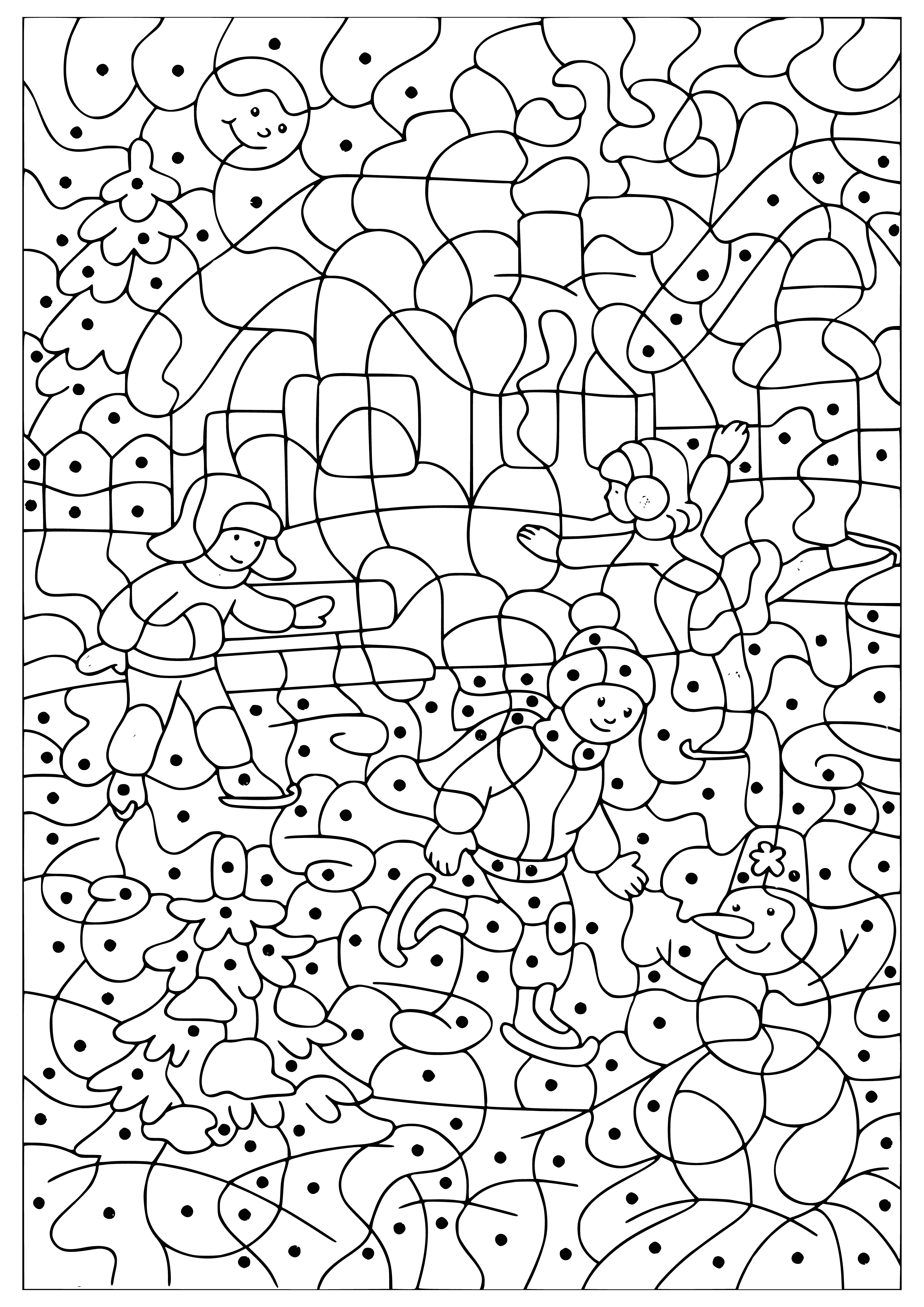 On the rink coloring page