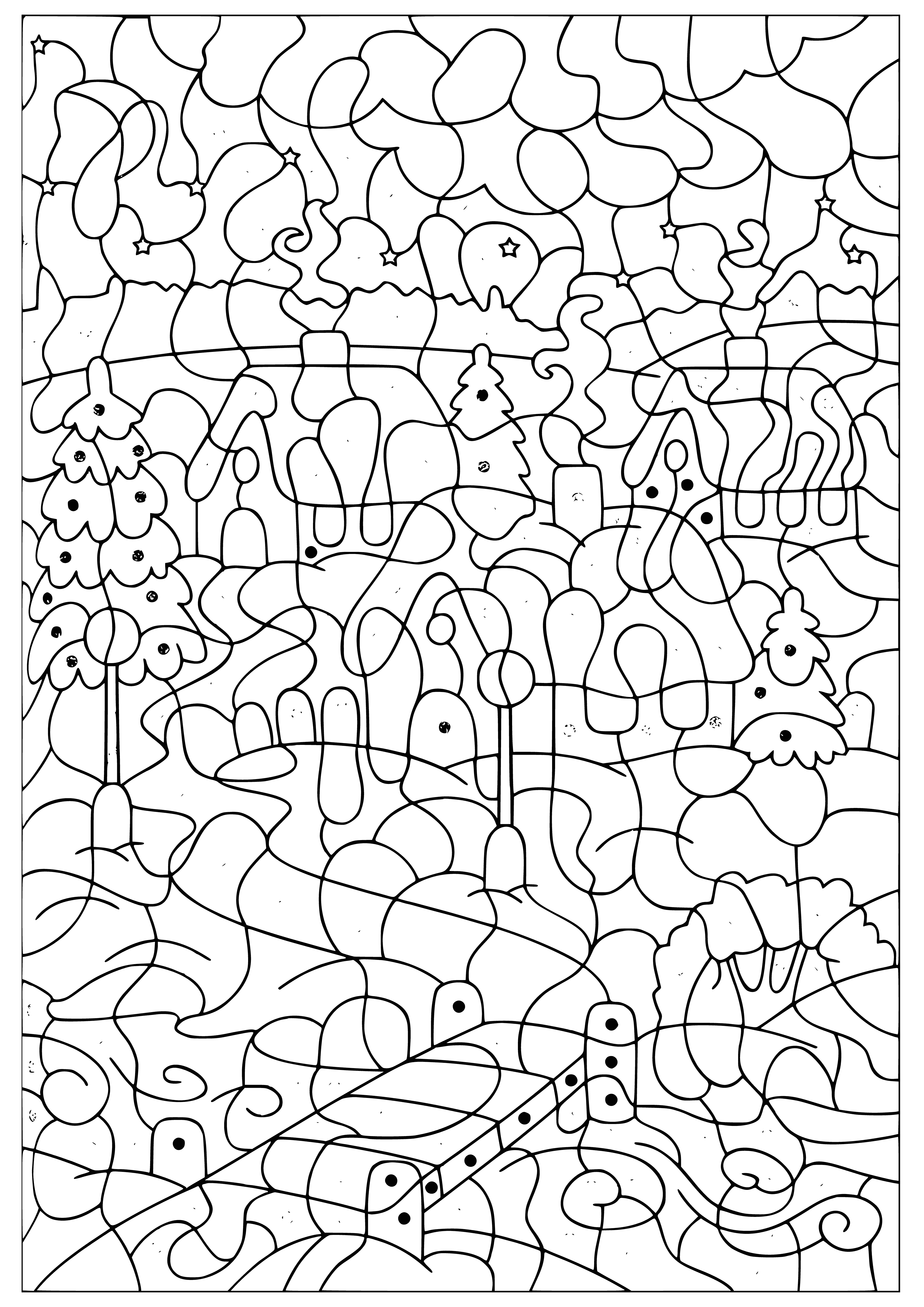Winter coloring page