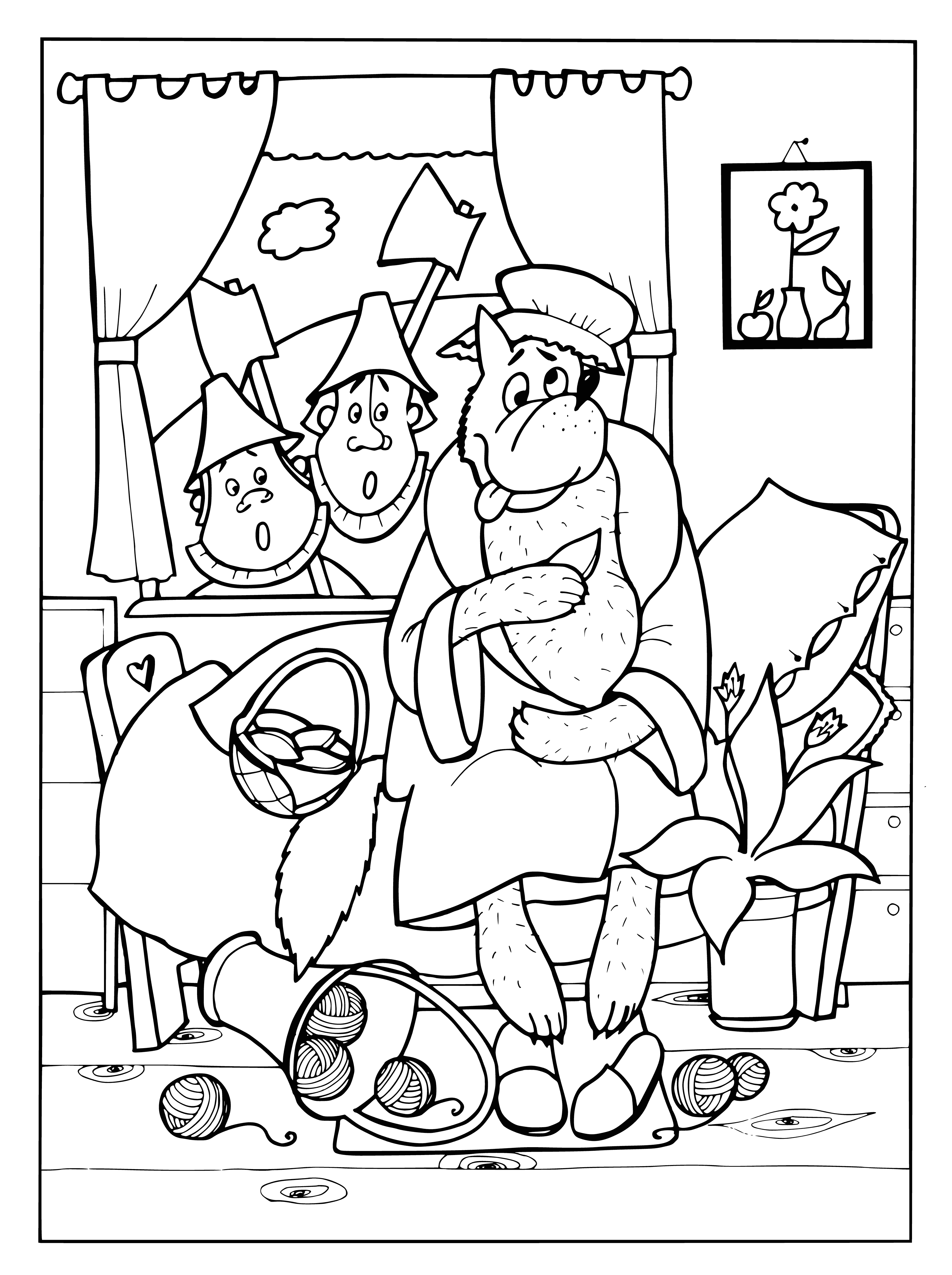Lumberjacks coloring page