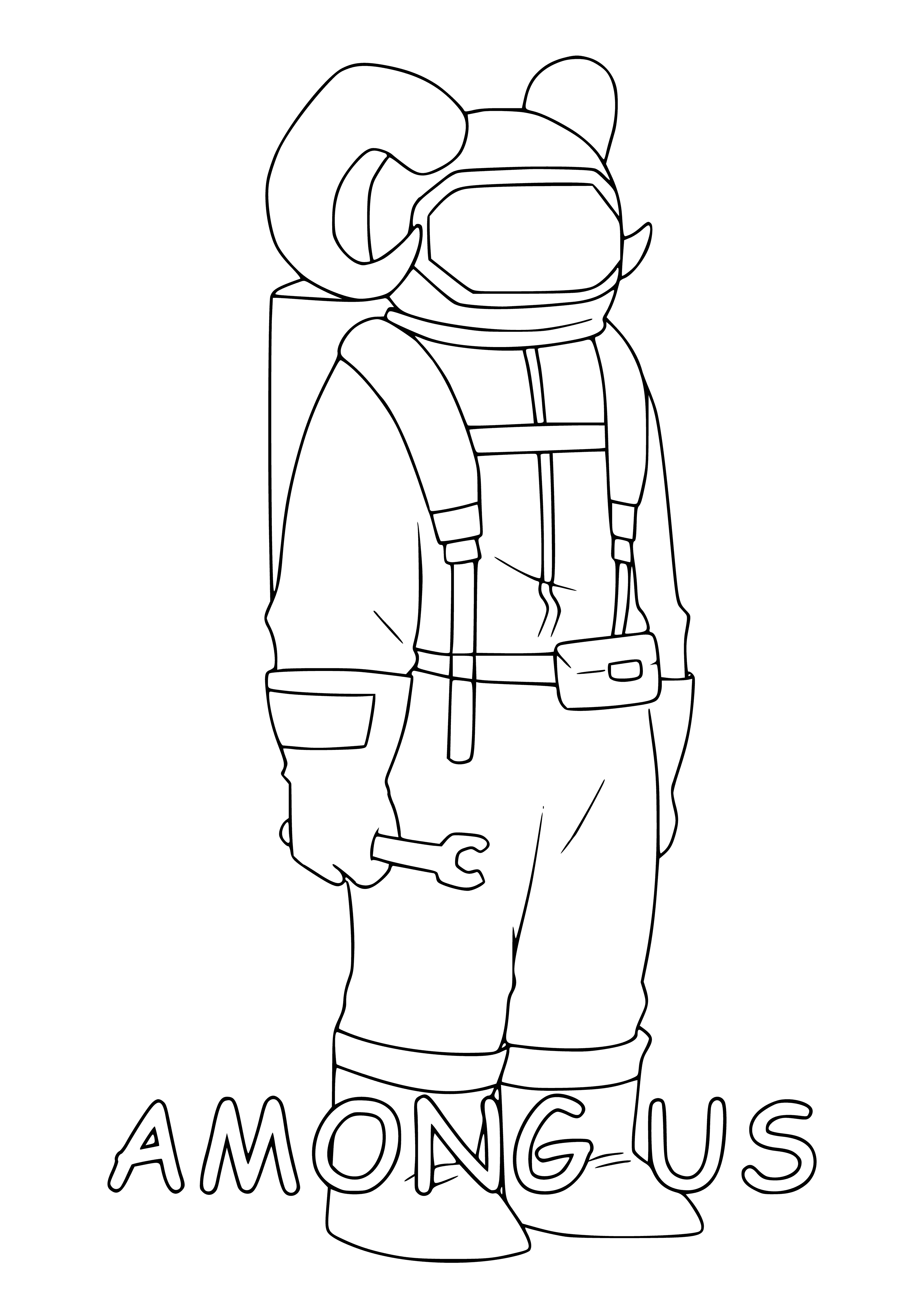 Among As coloring page