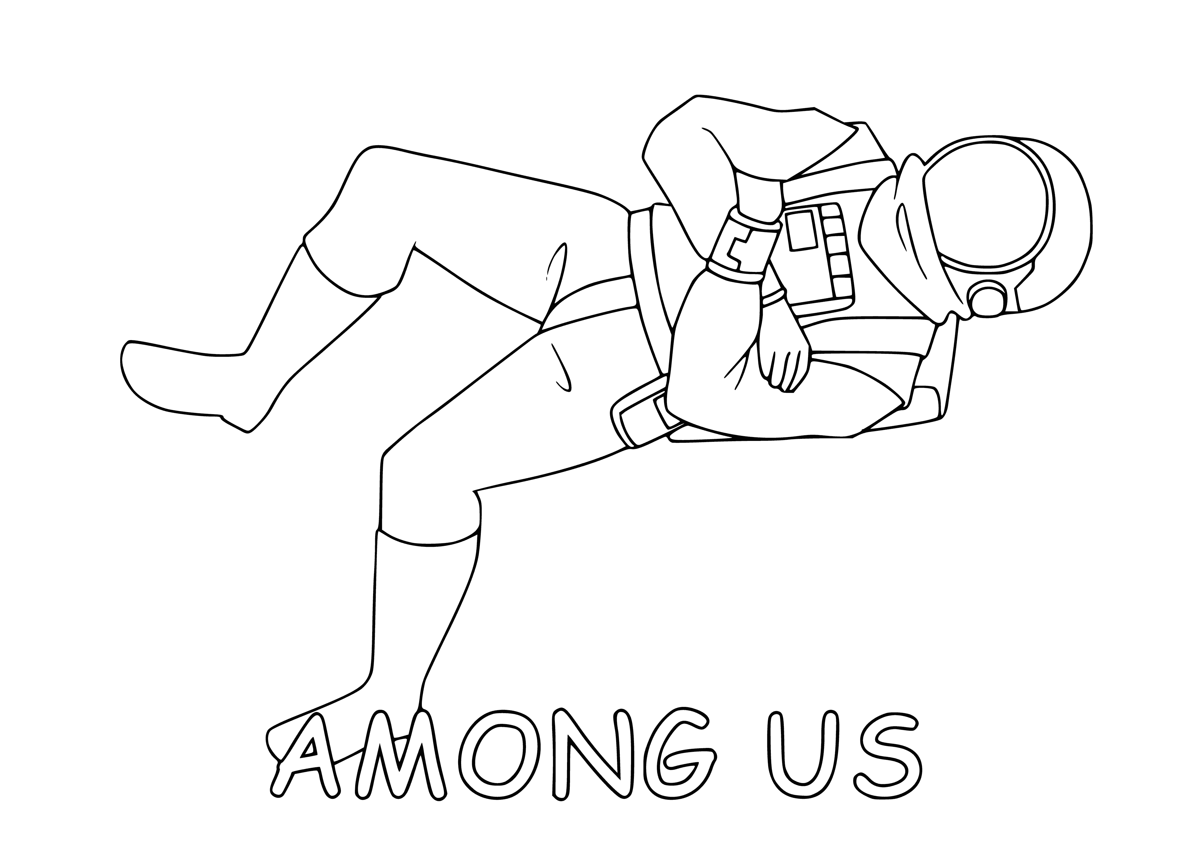 Among As coloring page
