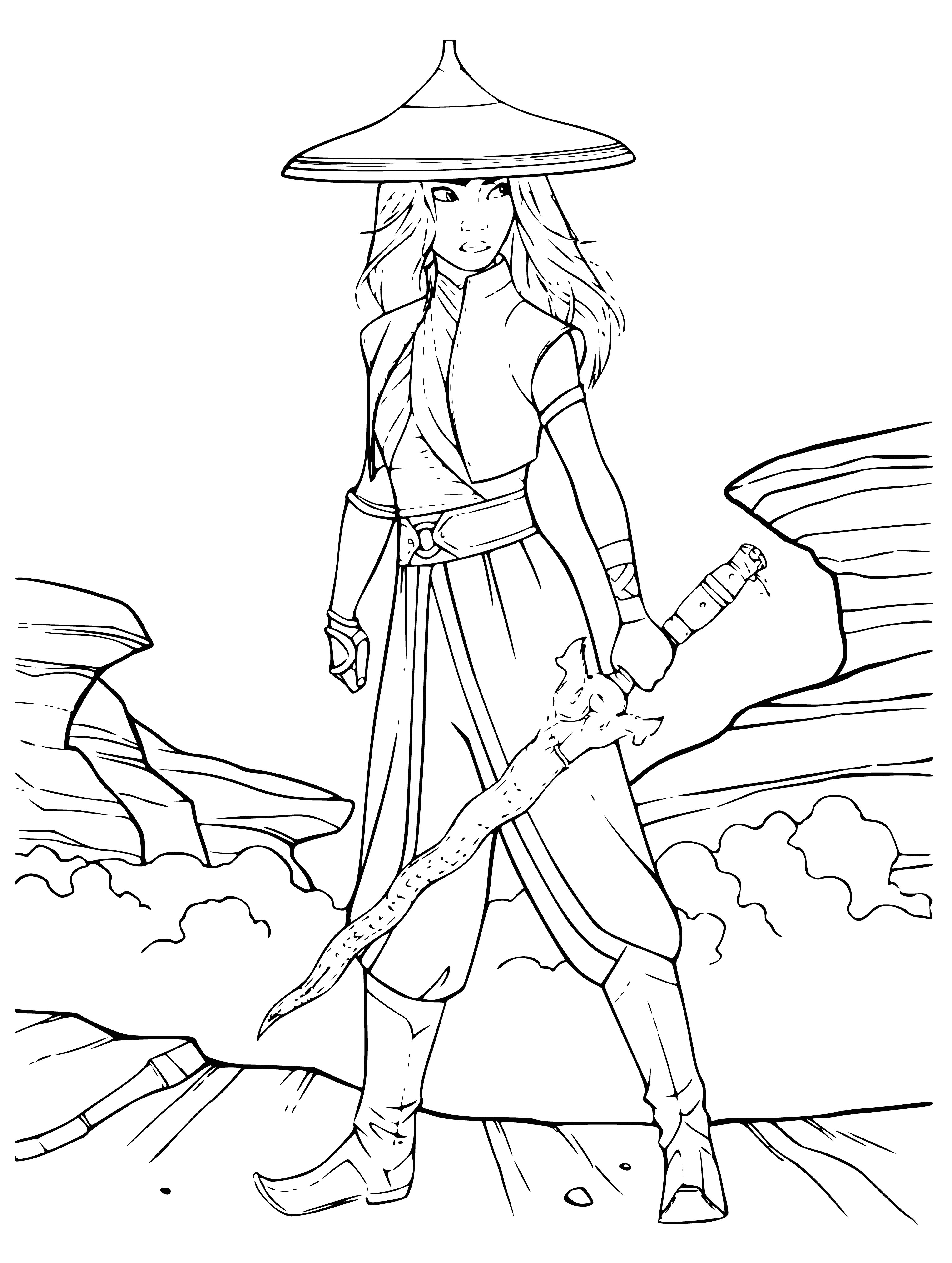 Paradise coloring page