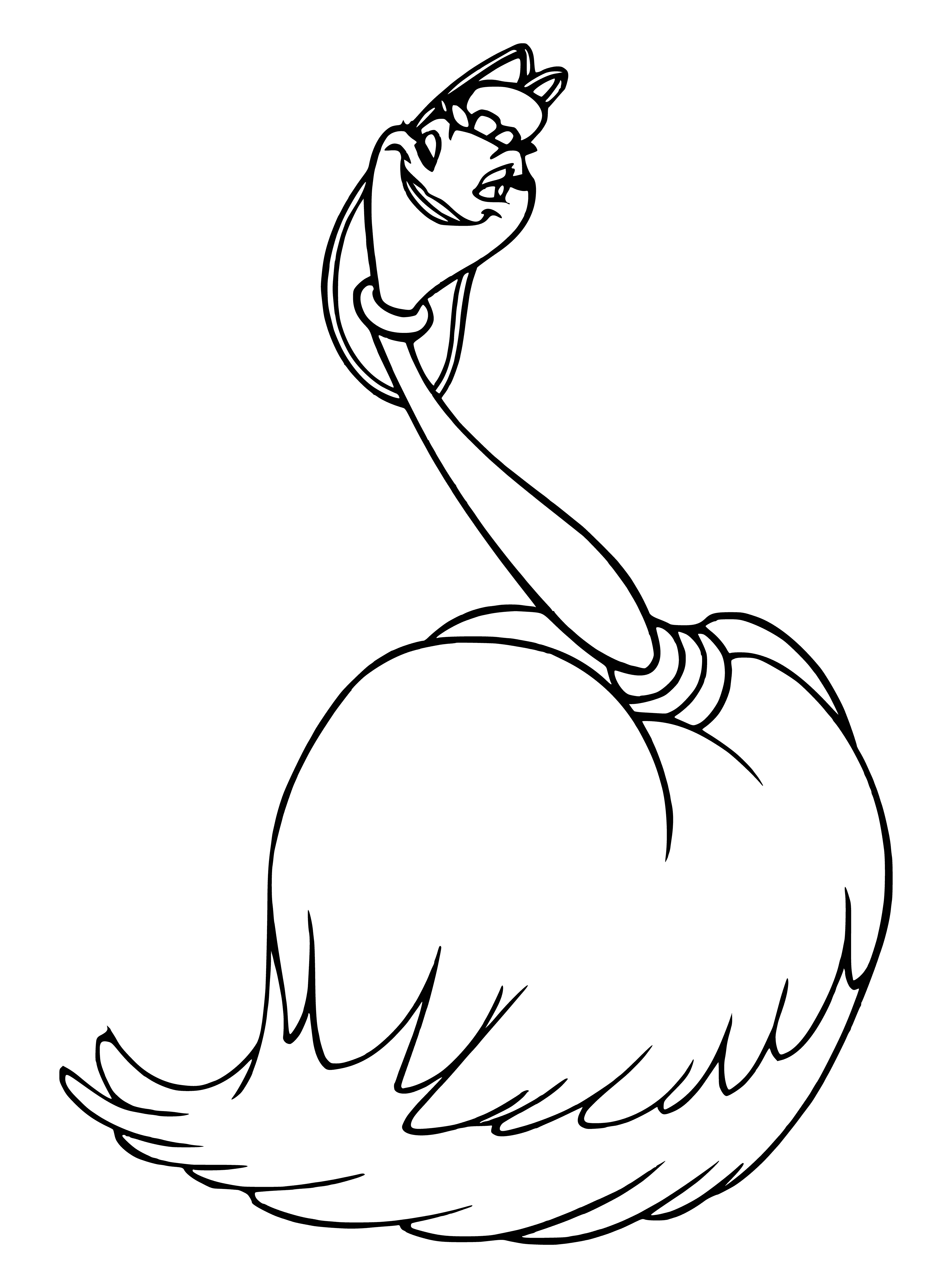 coloring page: Fifi is a graceful maid, and loves nothing more than helping others - going above & beyond to make sure everyone is smiling.