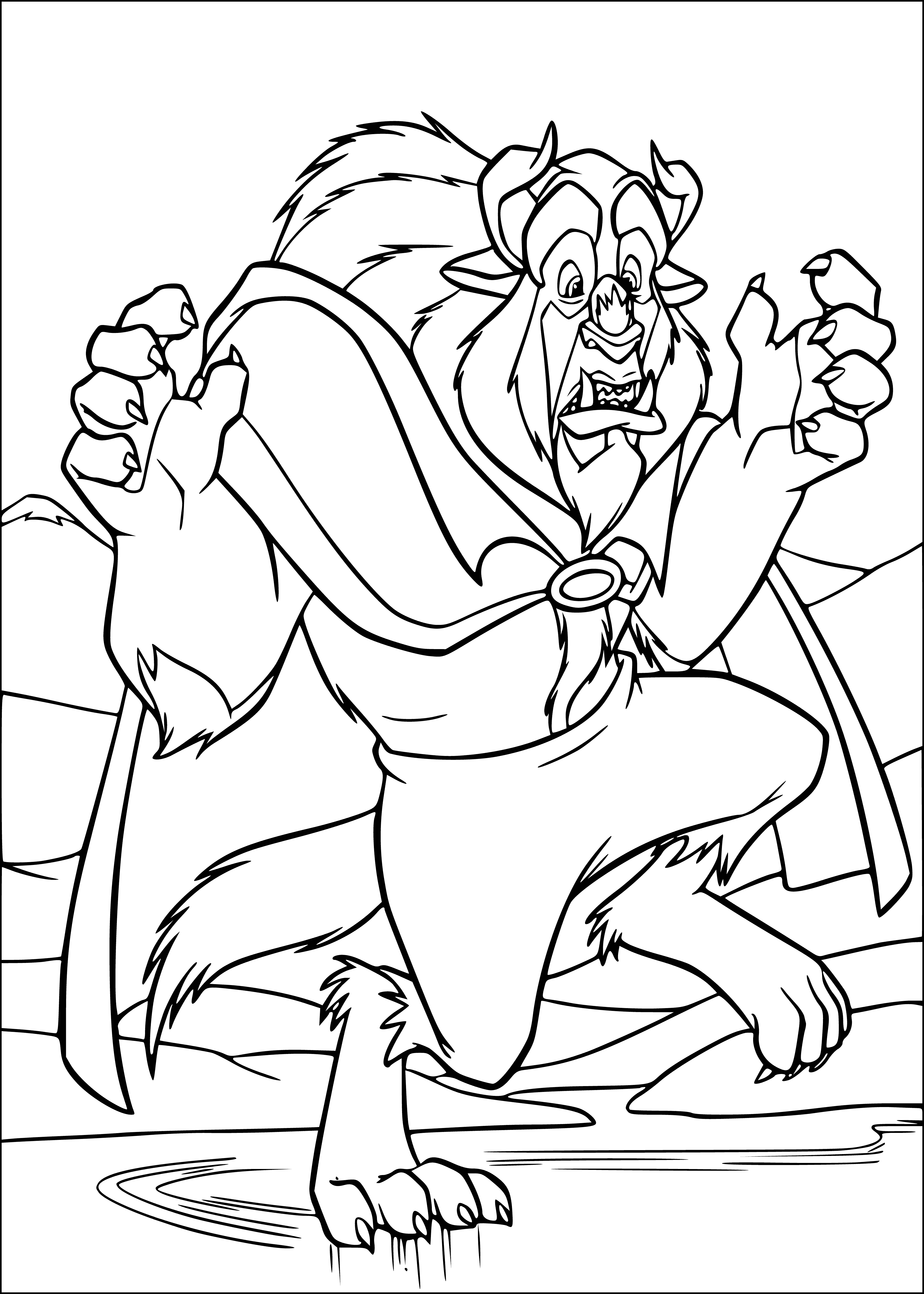 On ice coloring page