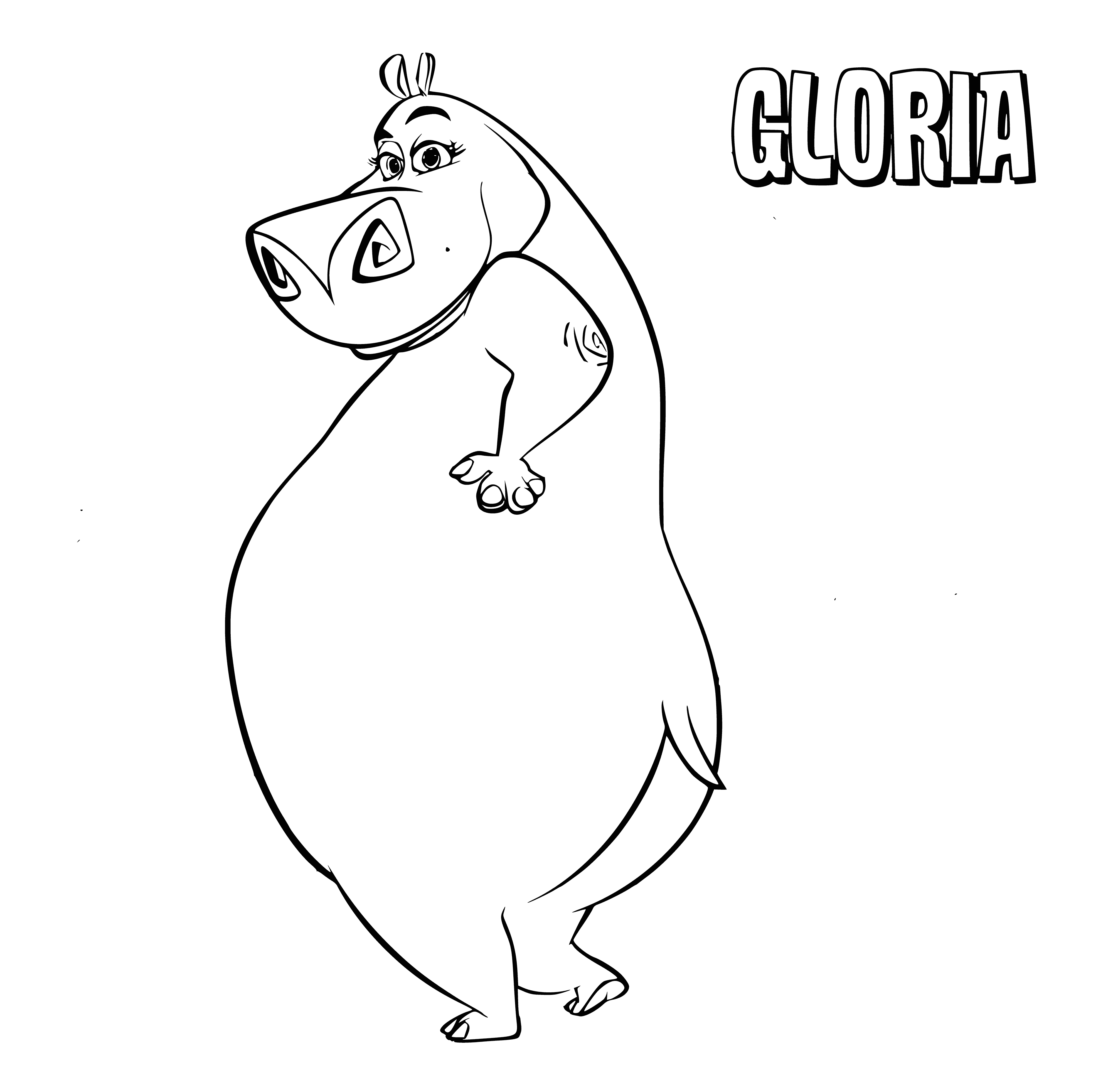 Gloria coloring page