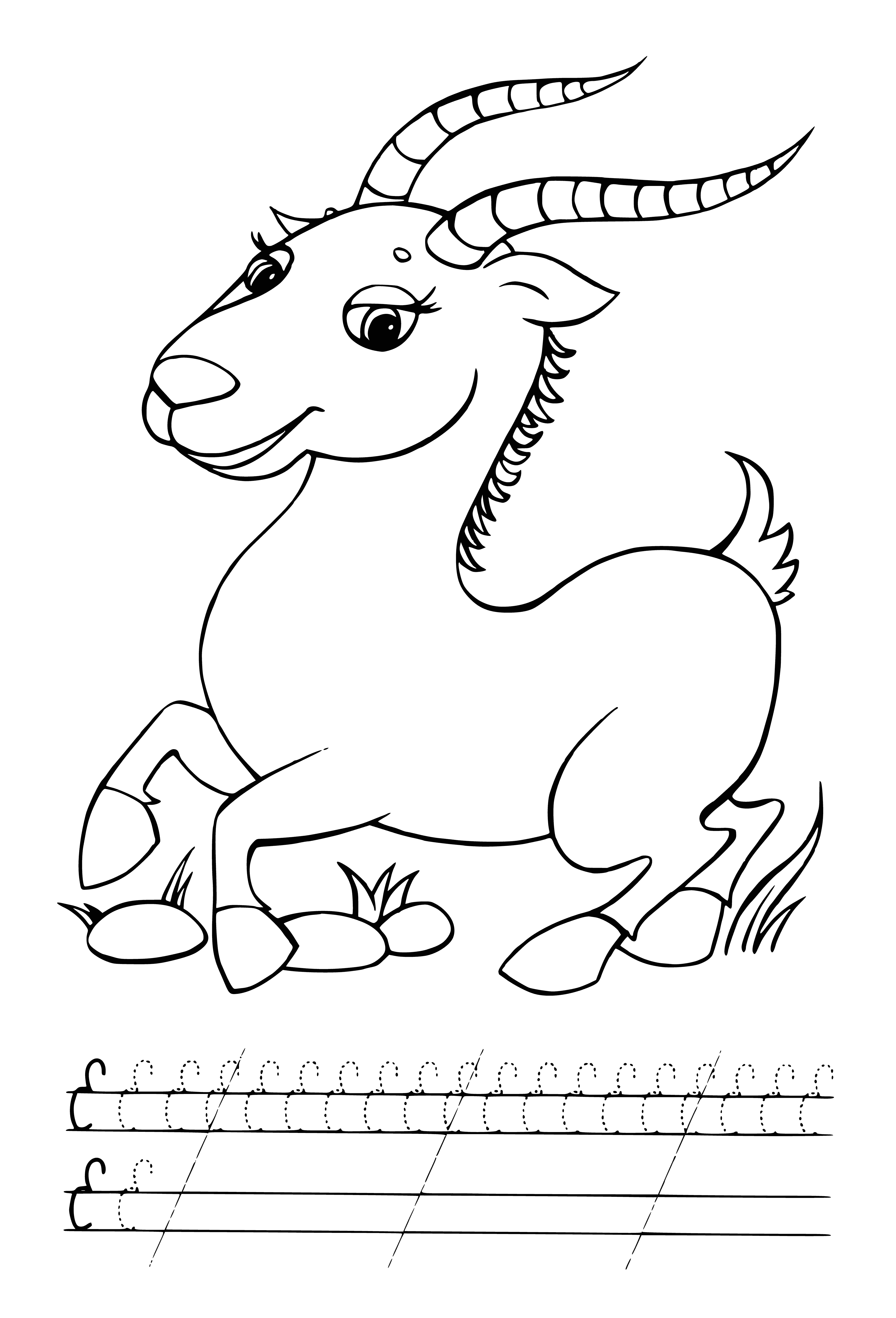 coloring page: Marinate antelope roast with onion, garlic, red wine, beef broth, rosemary, thyme, oregano, salt & pepper; then bake in oven with coated veggies for 3 hrs. Last 30 min. remove foil to brown veggies.
