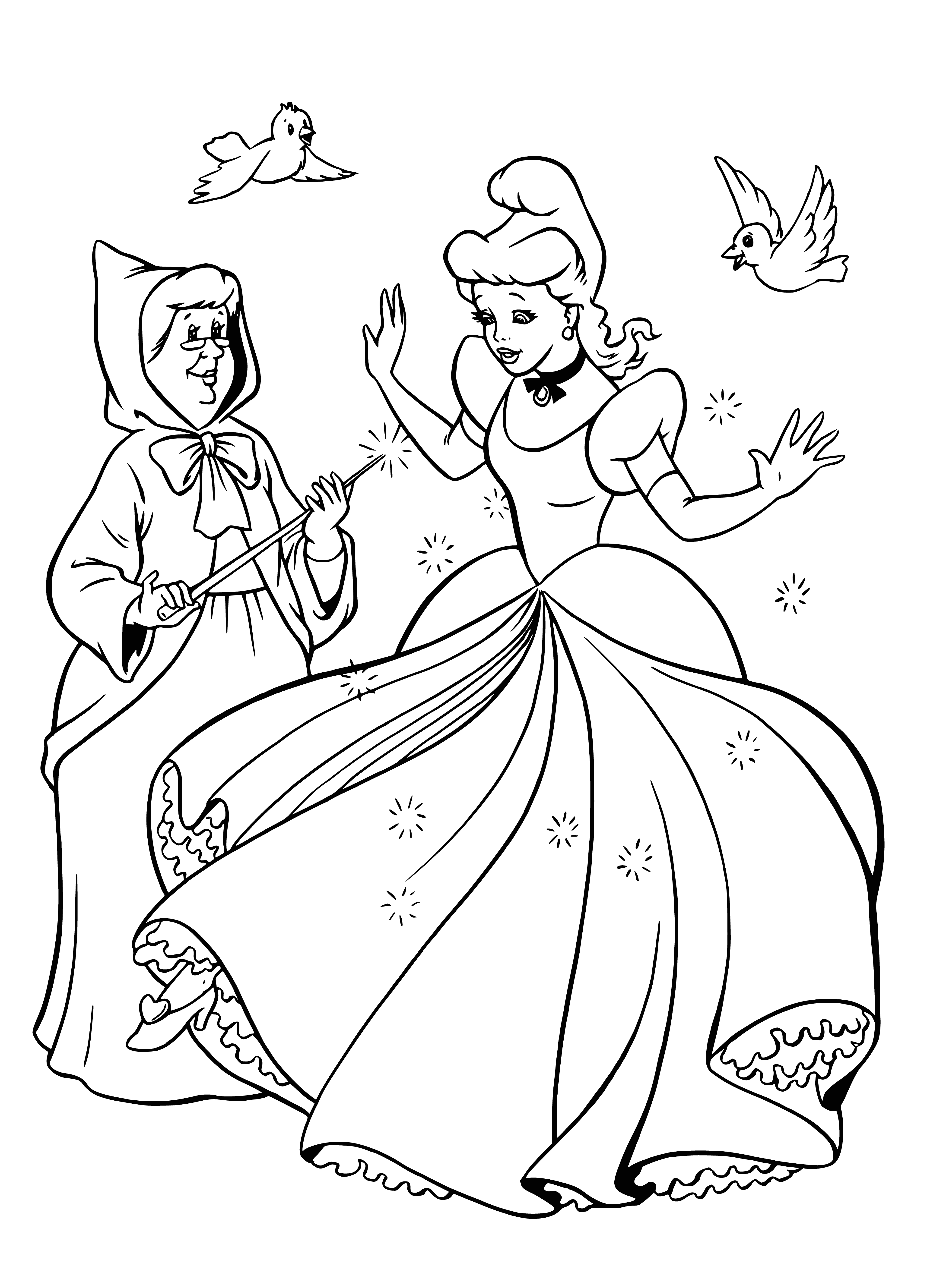 New dress coloring page