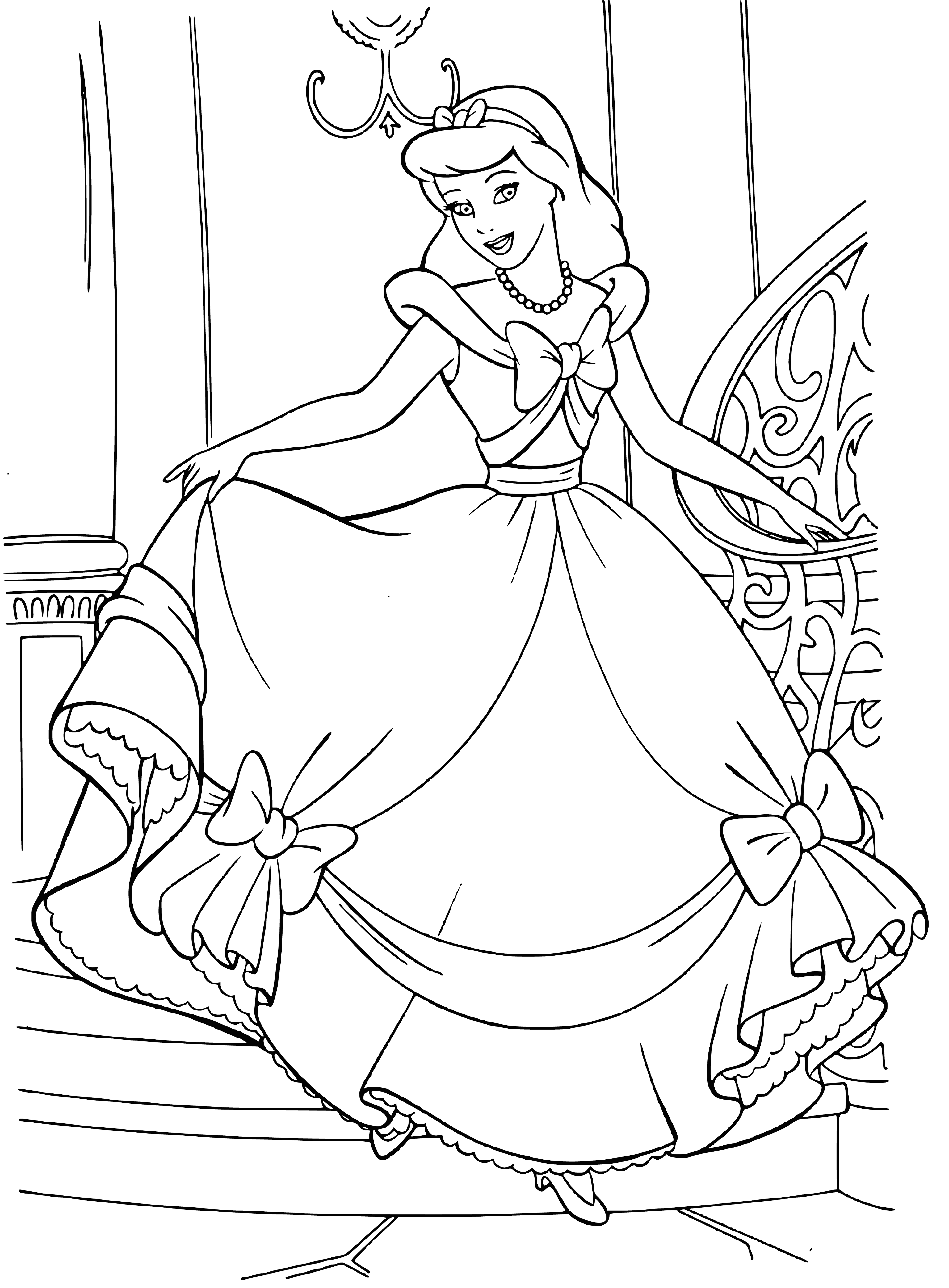 Lovely dress coloring page