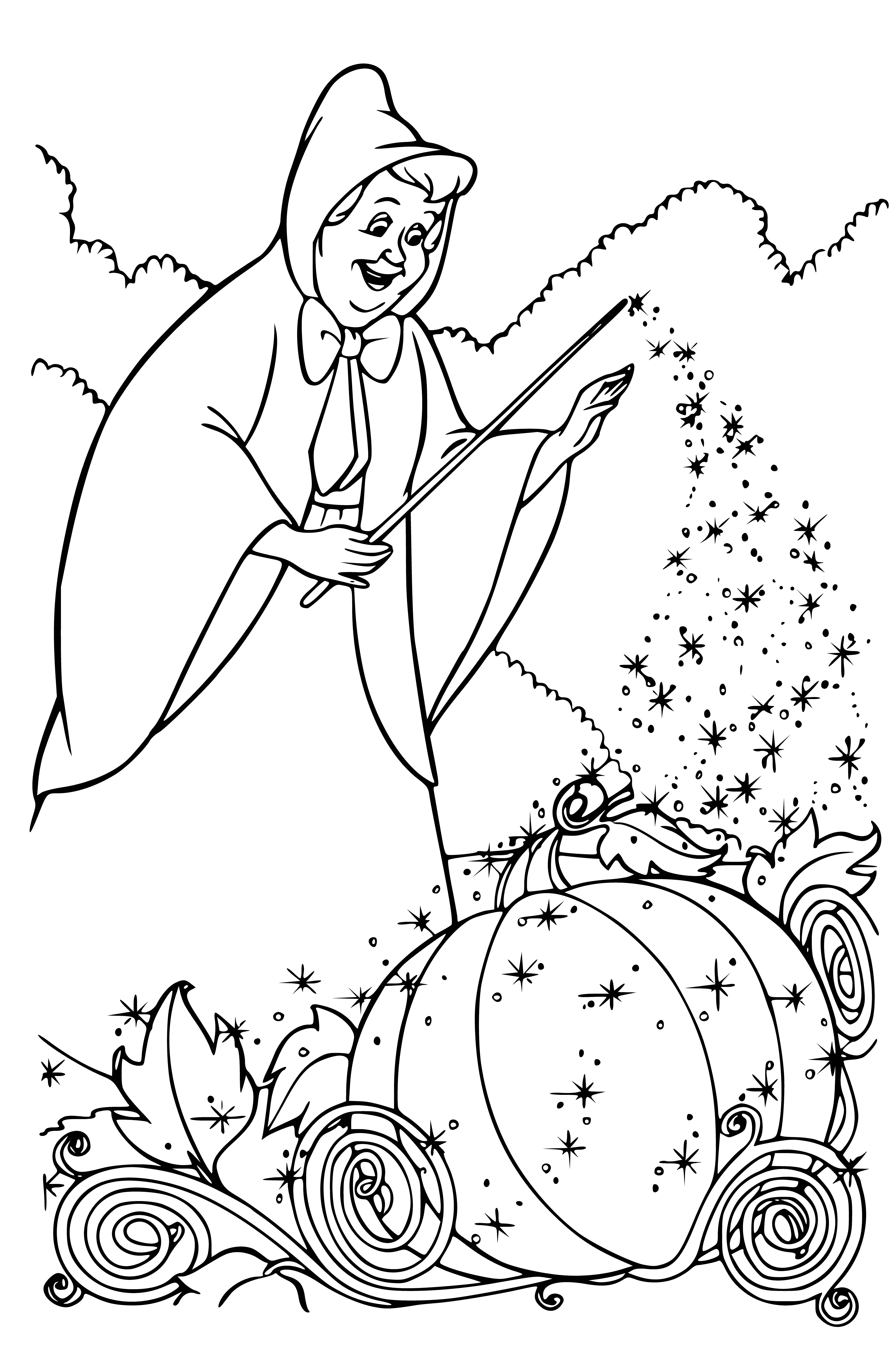 A bit of magic and ... coloring page