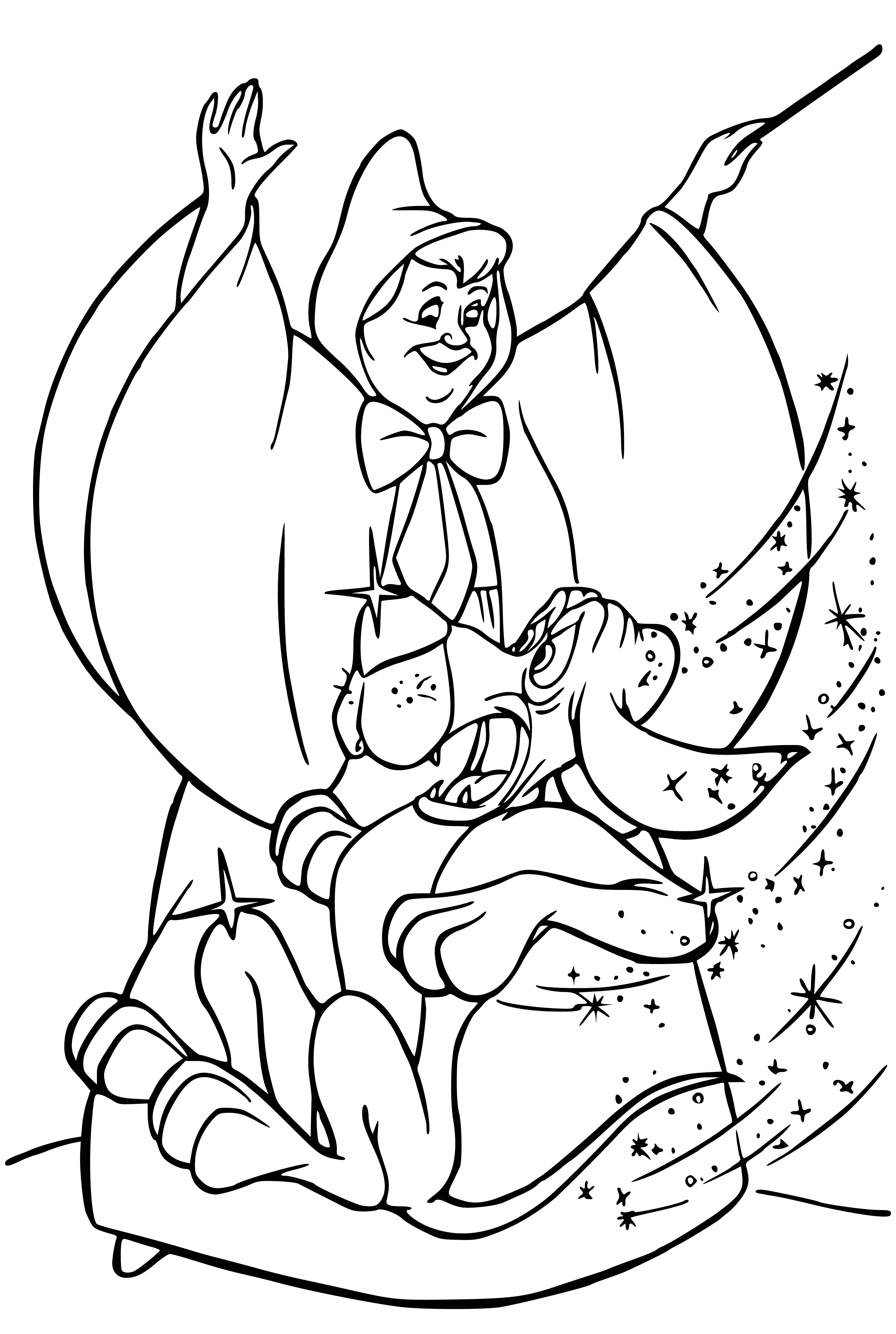 Old dog ... coloring page