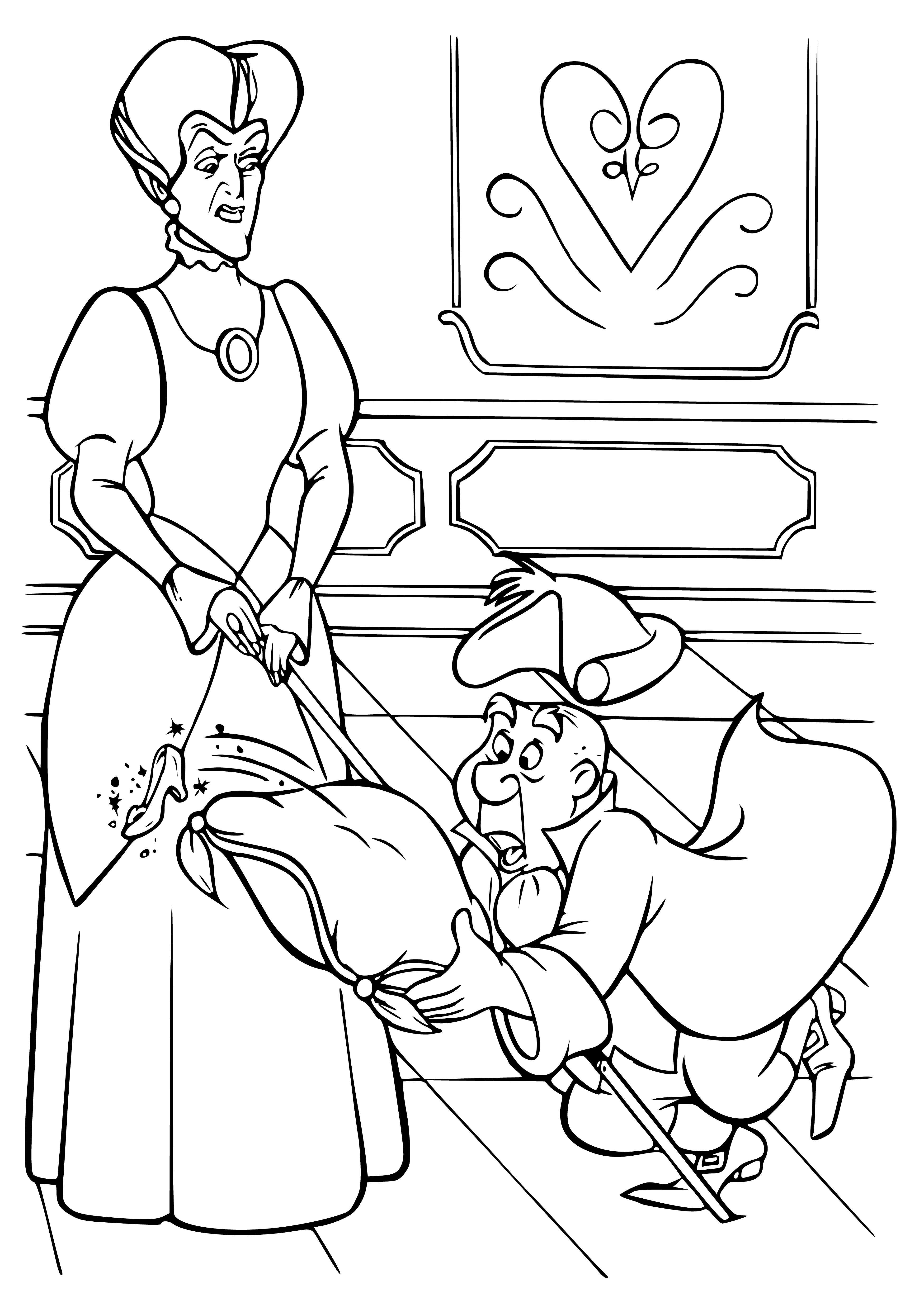 Footsteps of a servant coloring page