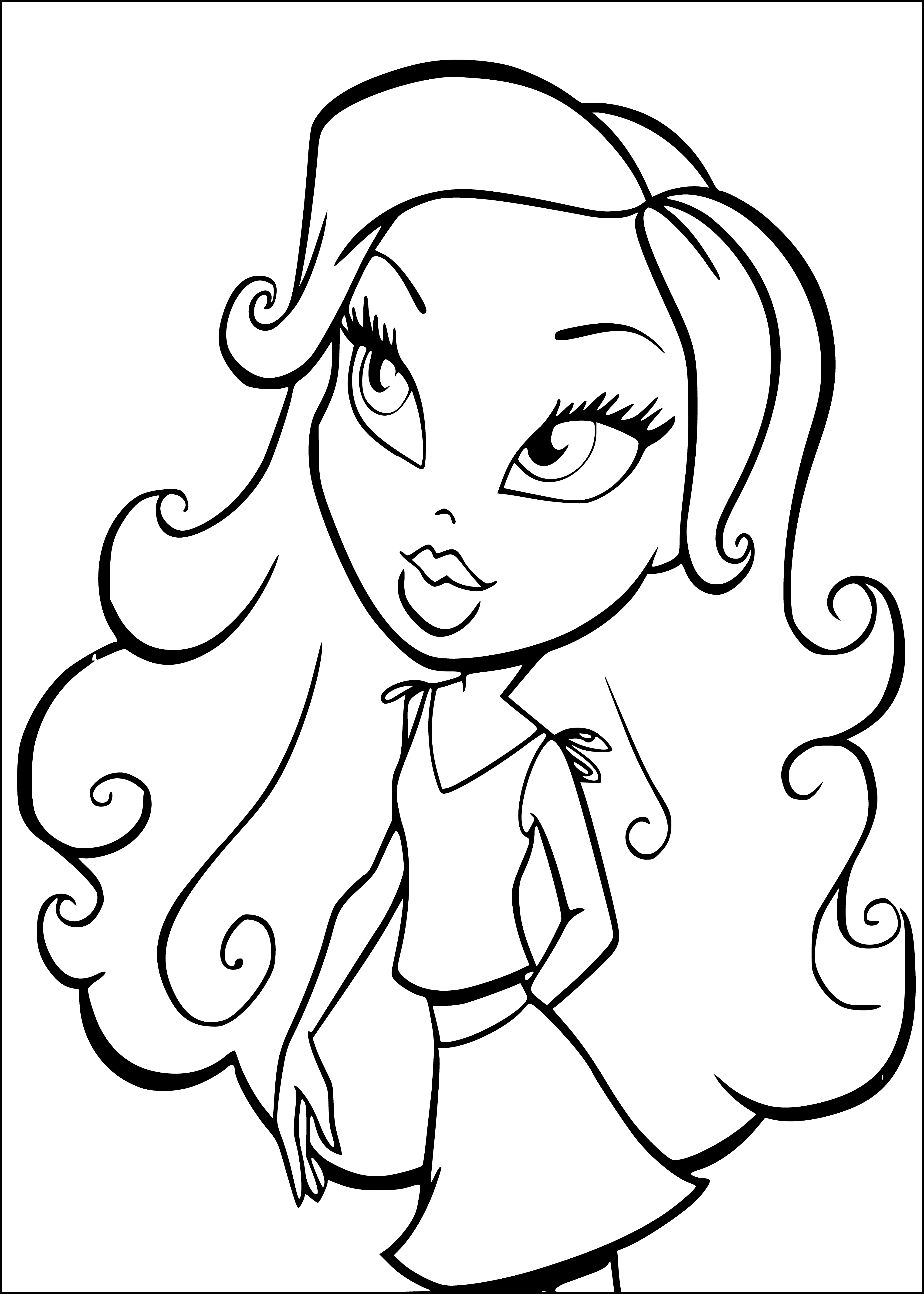 coloring page: The Bratz are four fashion- conscious BFFs: Cloe, Yasmin, Sasha and Jade, who love to express their individual styles and stay ahead of the fashion game! #stylegame