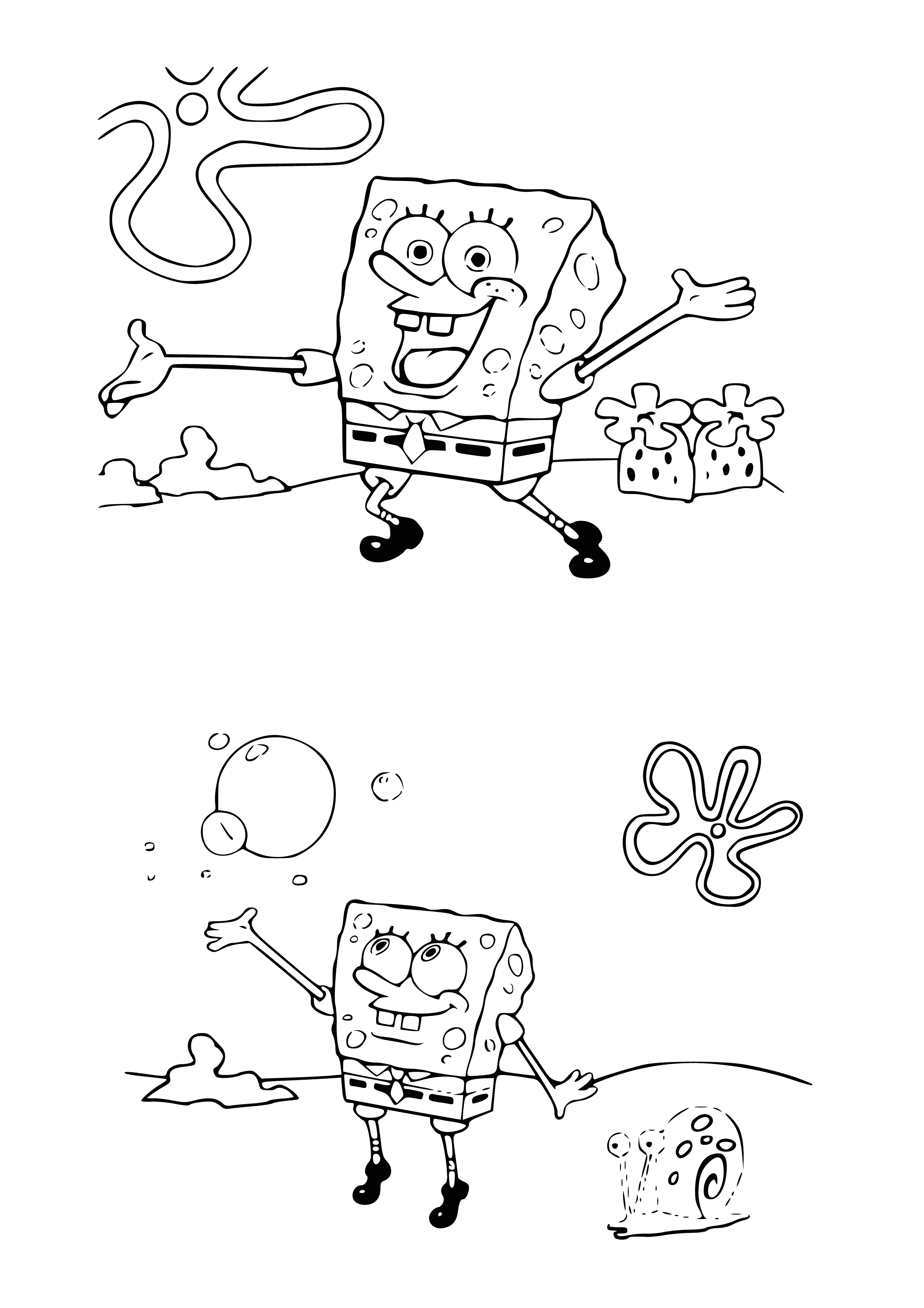 SpongeBob Squarepants coloring page