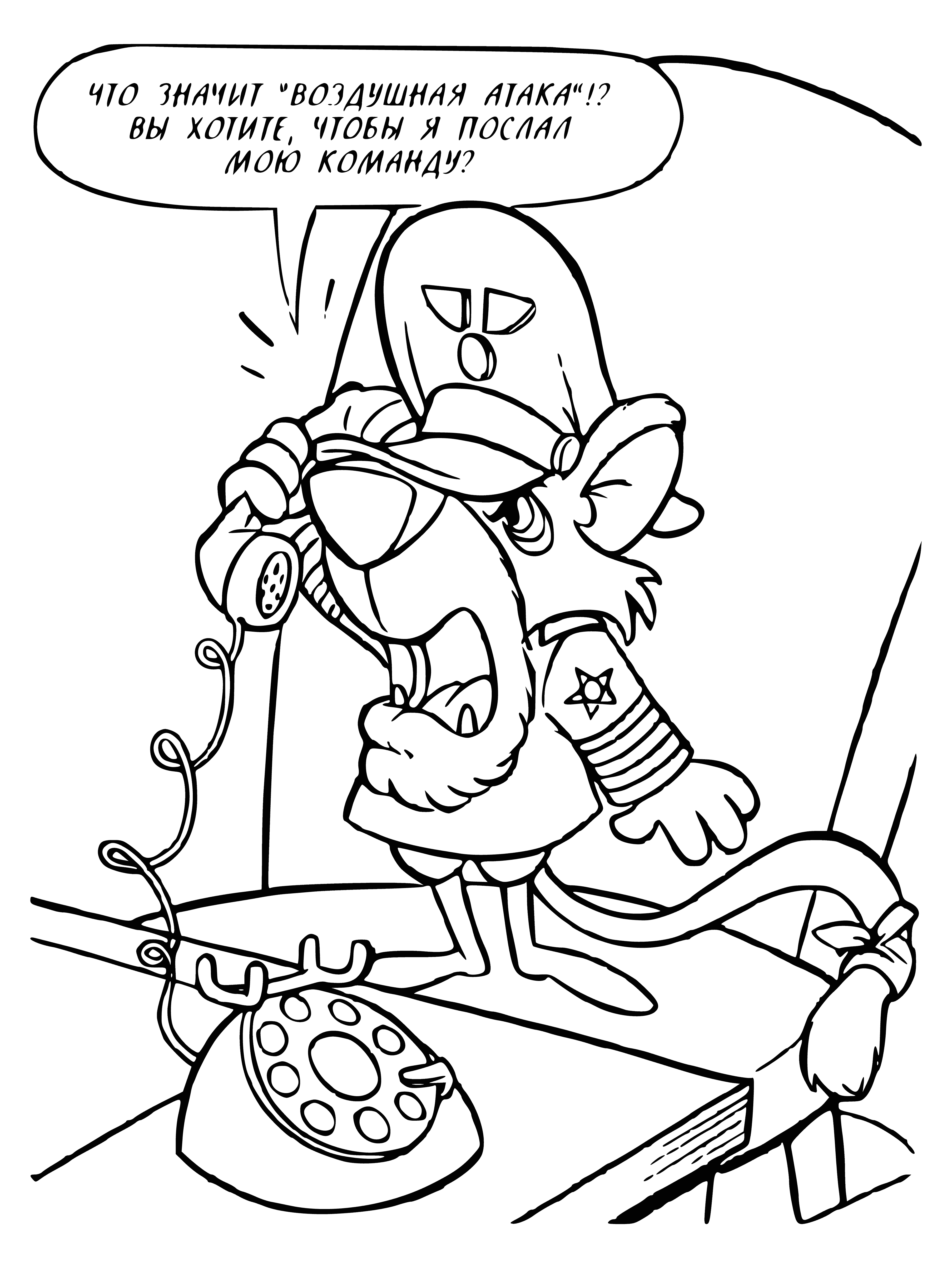 Colonel Spieget coloring page