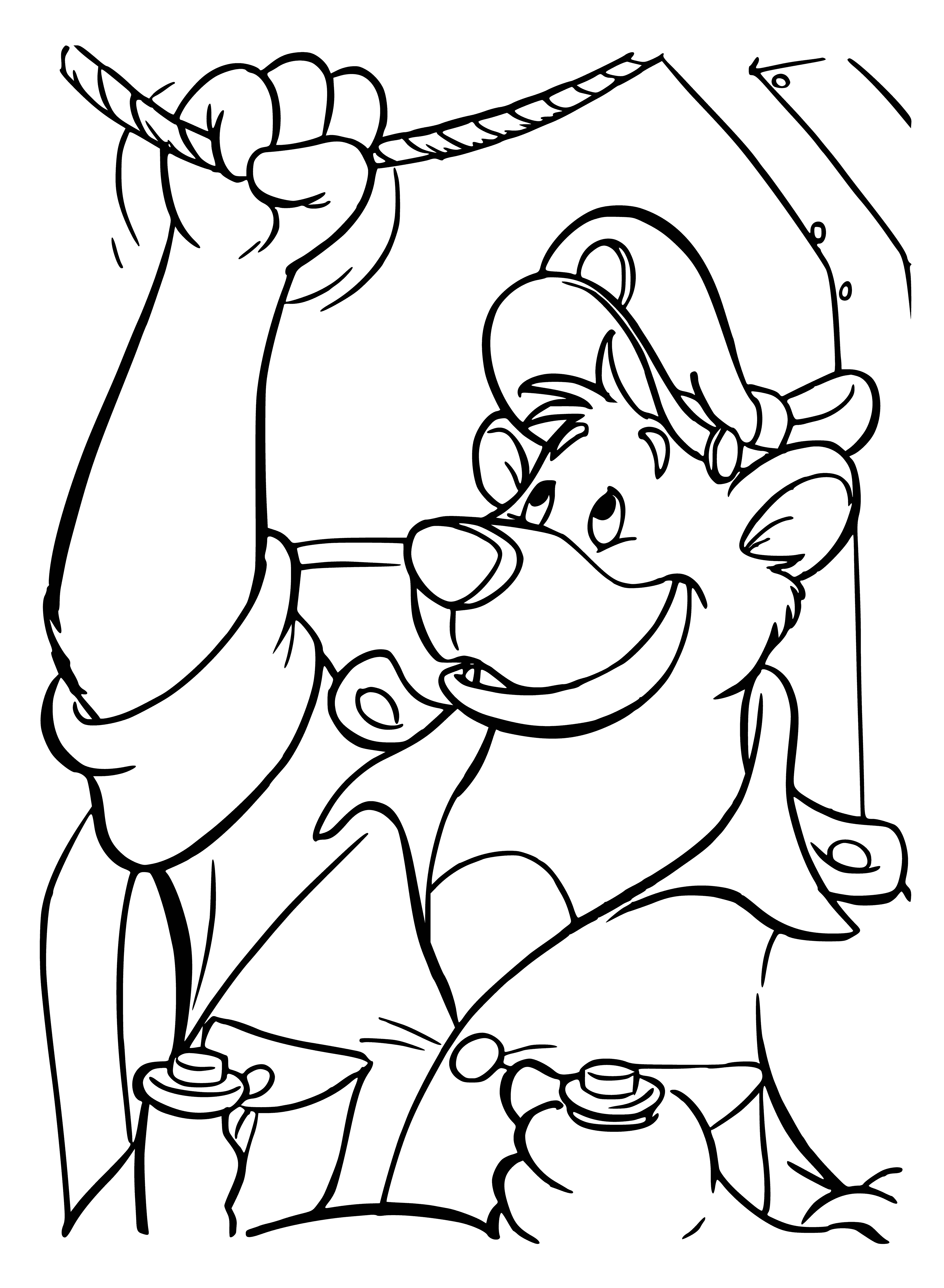 In one motion ... coloring page