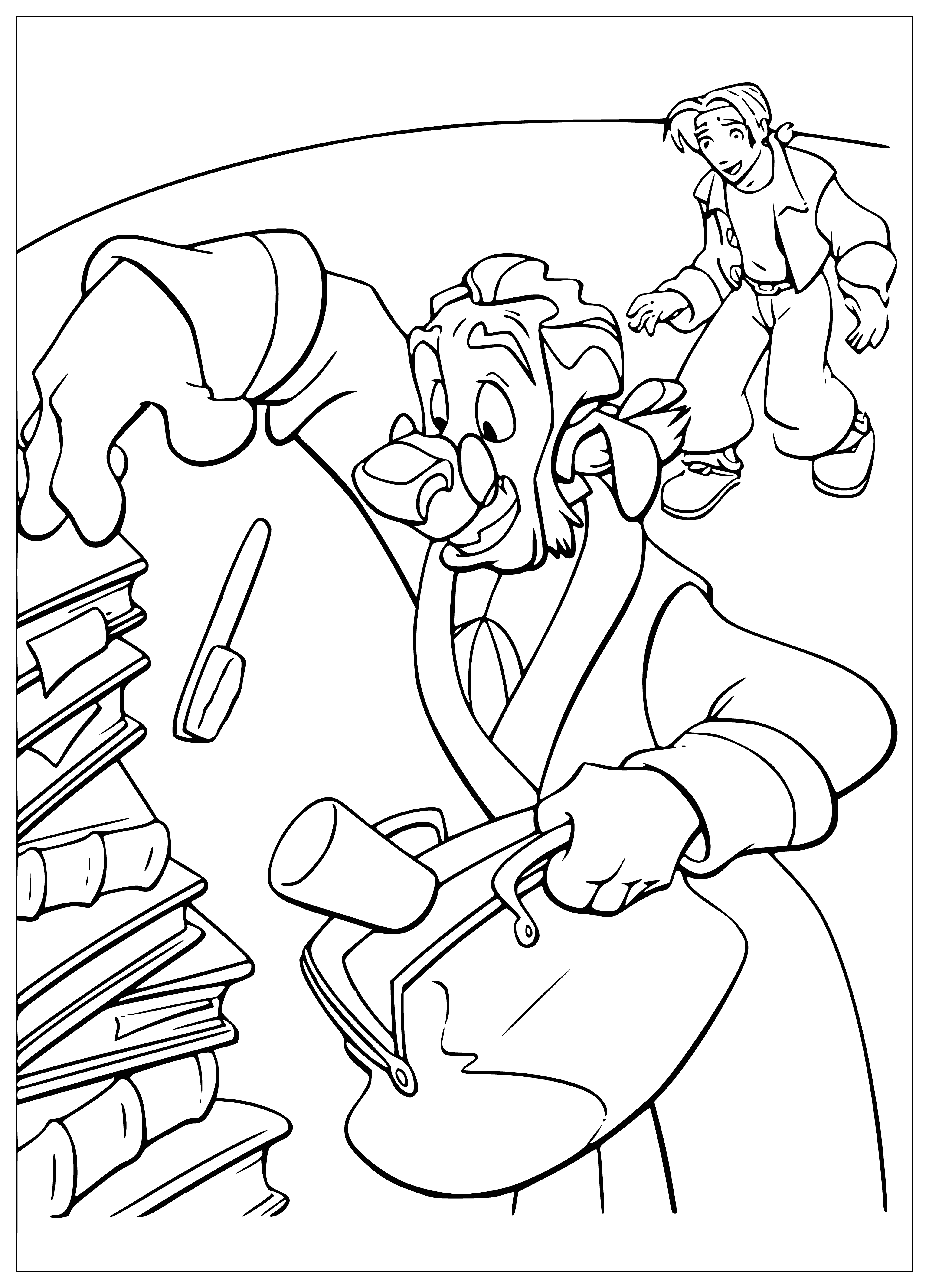 Travel fees coloring page