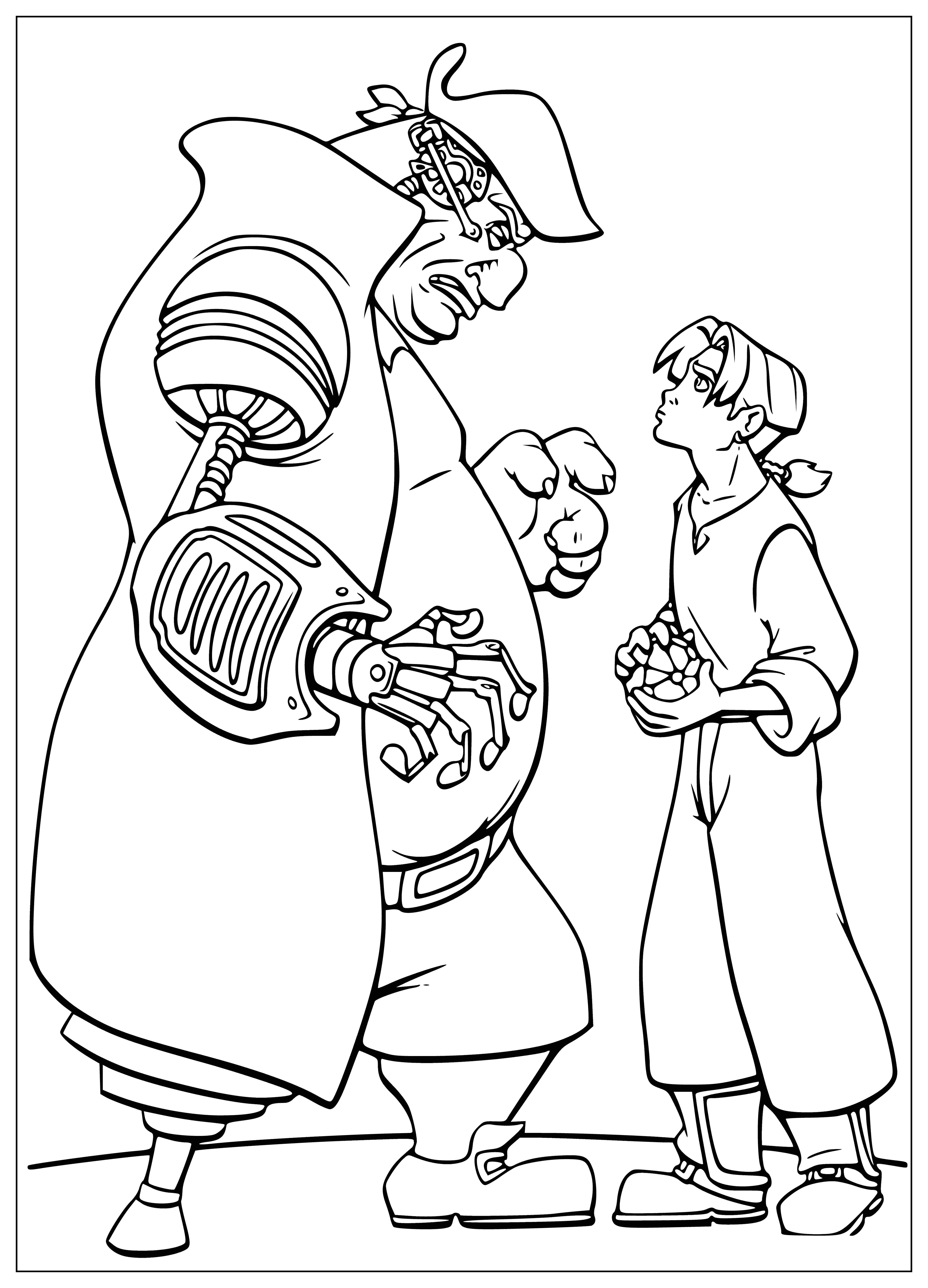 Silver and Jim coloring page