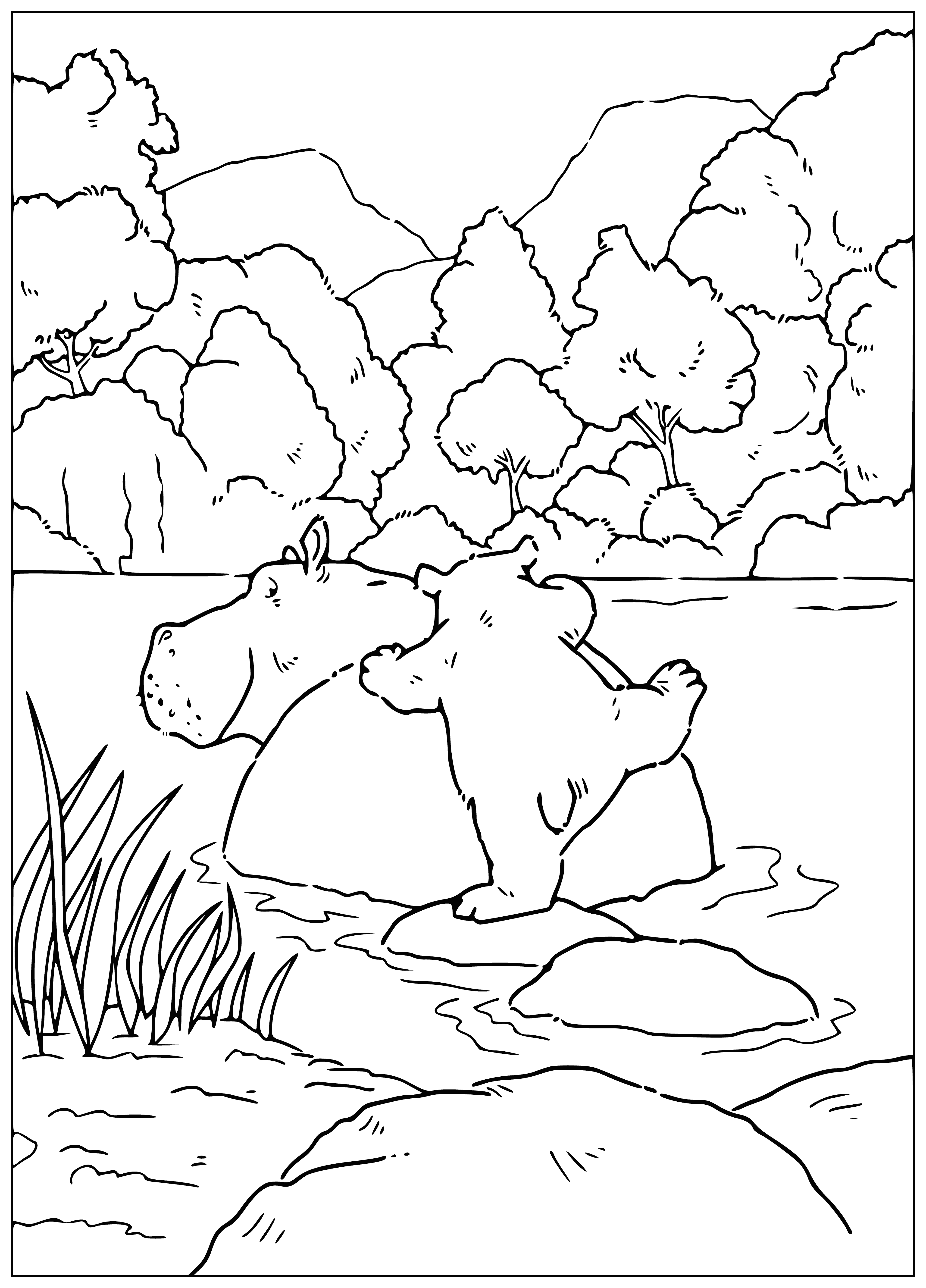 Teddy bear Lars coloring page