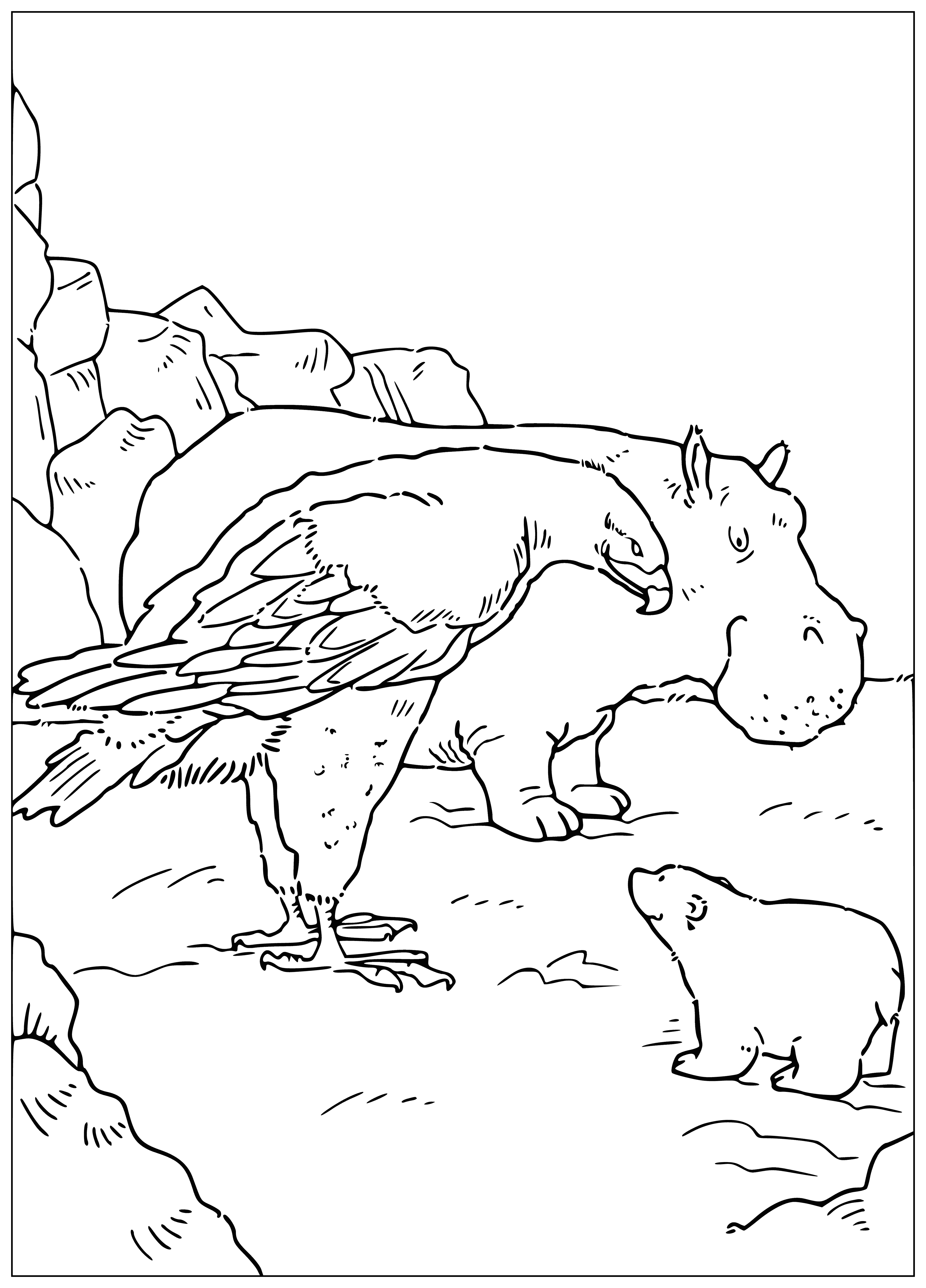 Eagle and Lars coloring page
