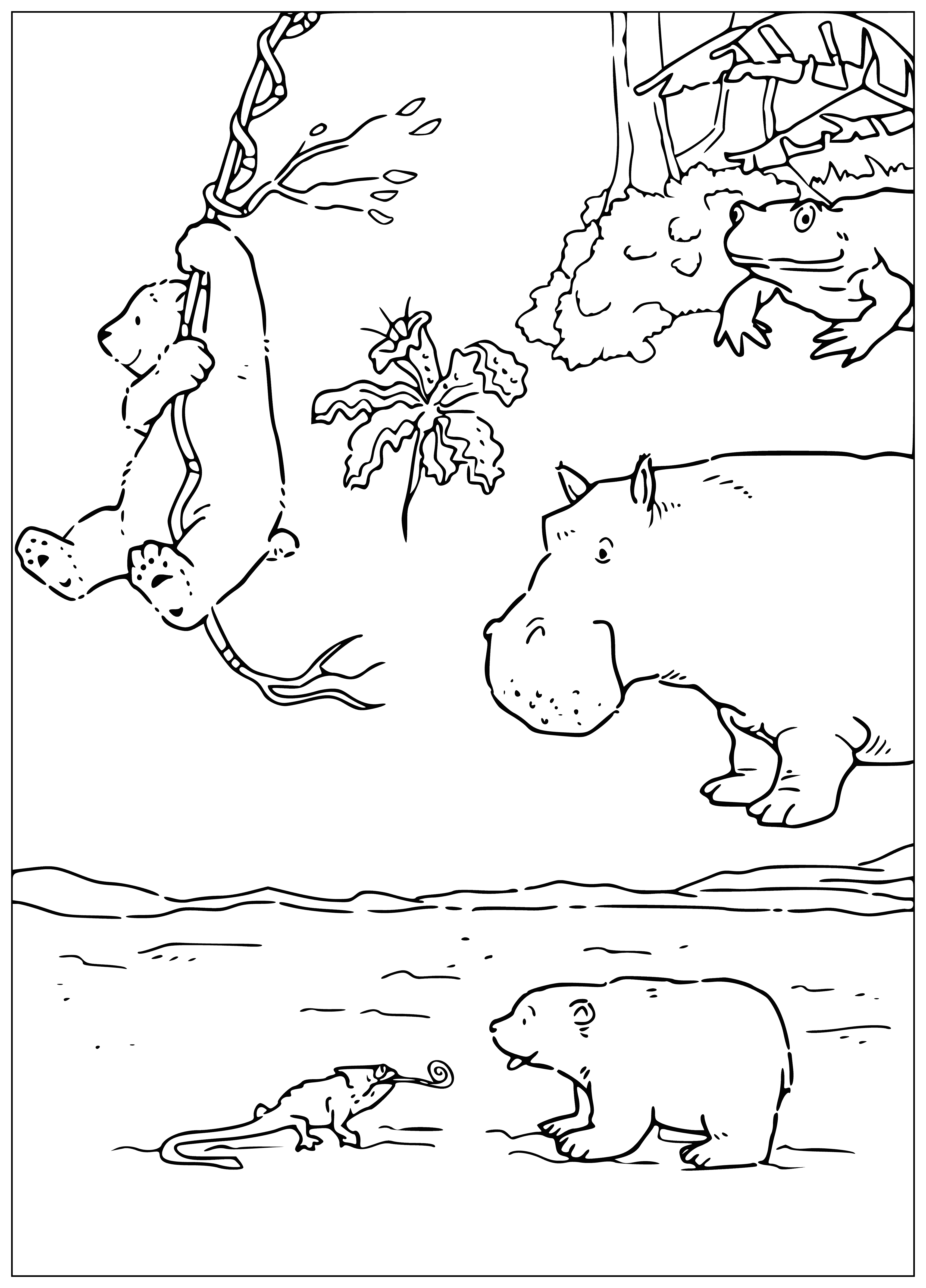 Teddy bear Lars coloring page