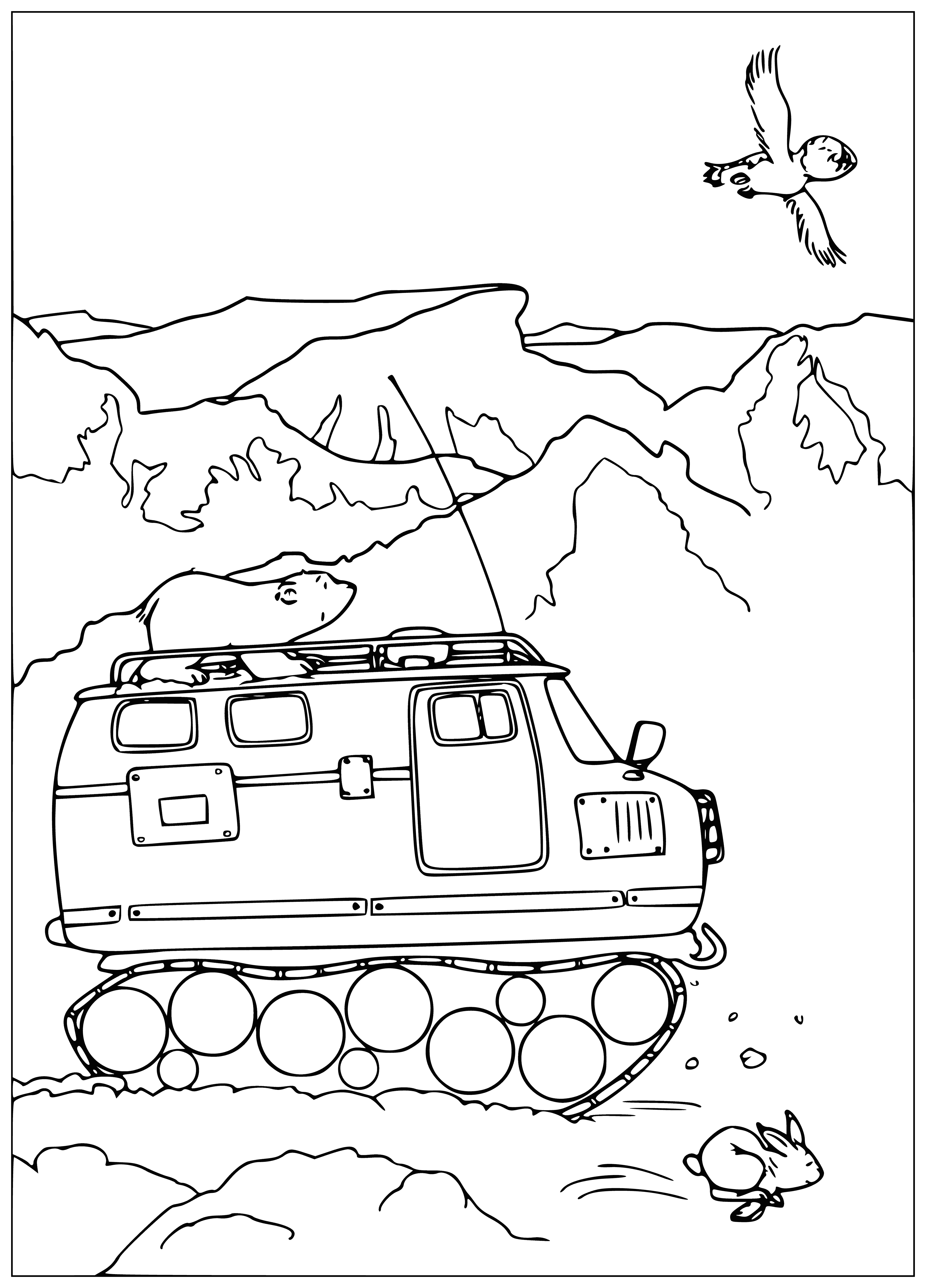 All-terrain vehicle coloring page