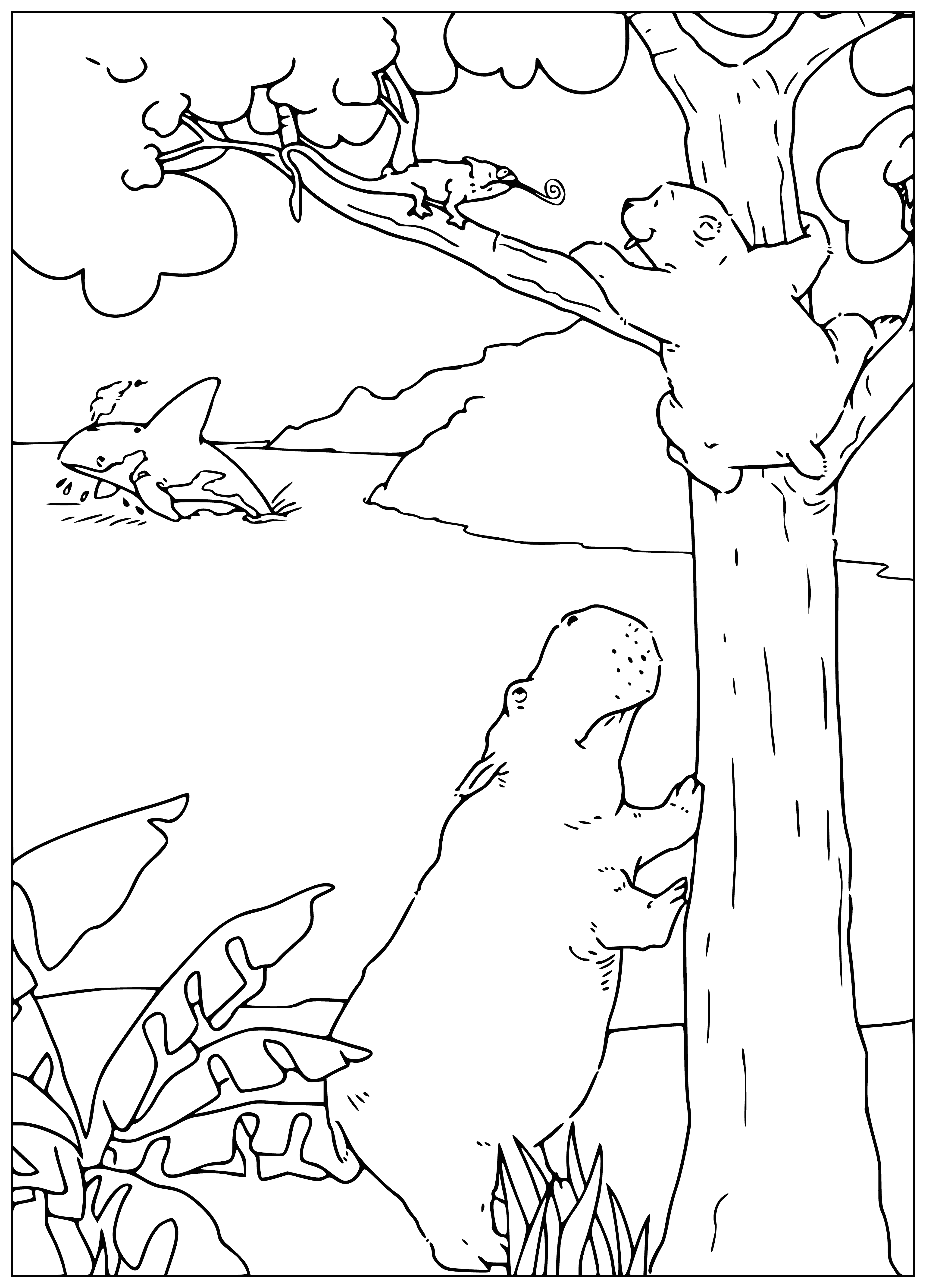 Lars on a tree coloring page