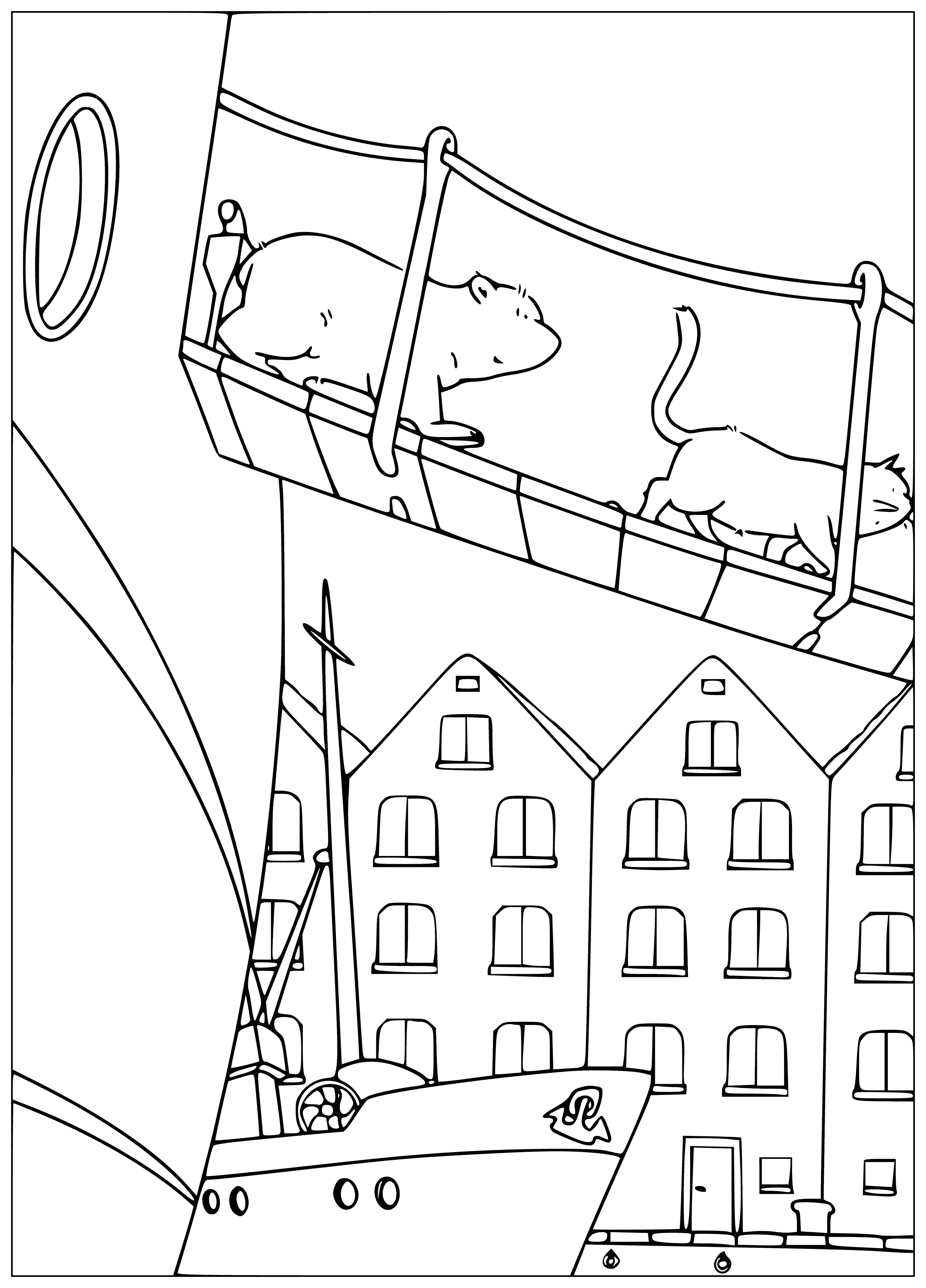 In the port coloring page