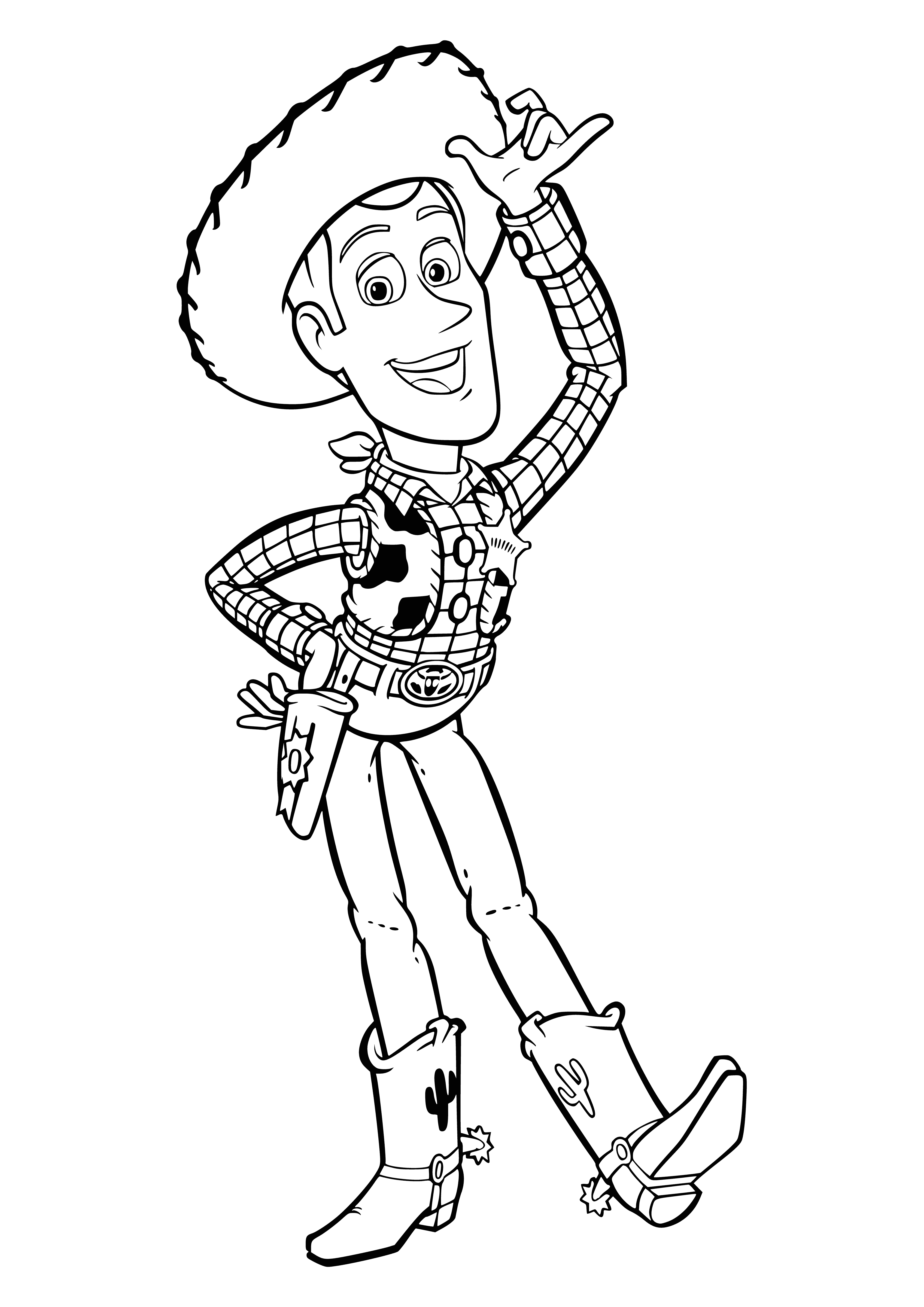 Sheriff Woody coloring page