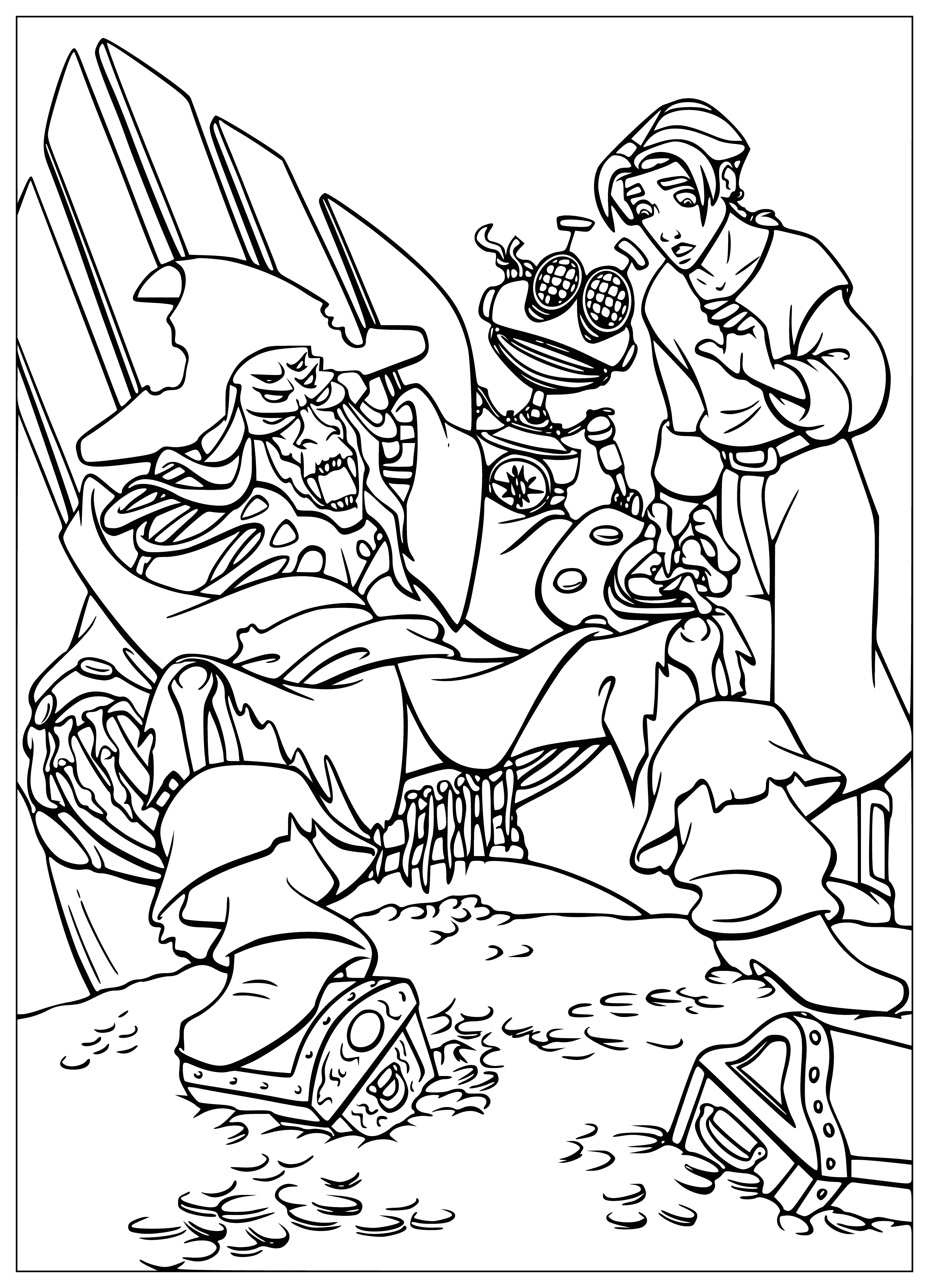 The remains of Flint coloring page