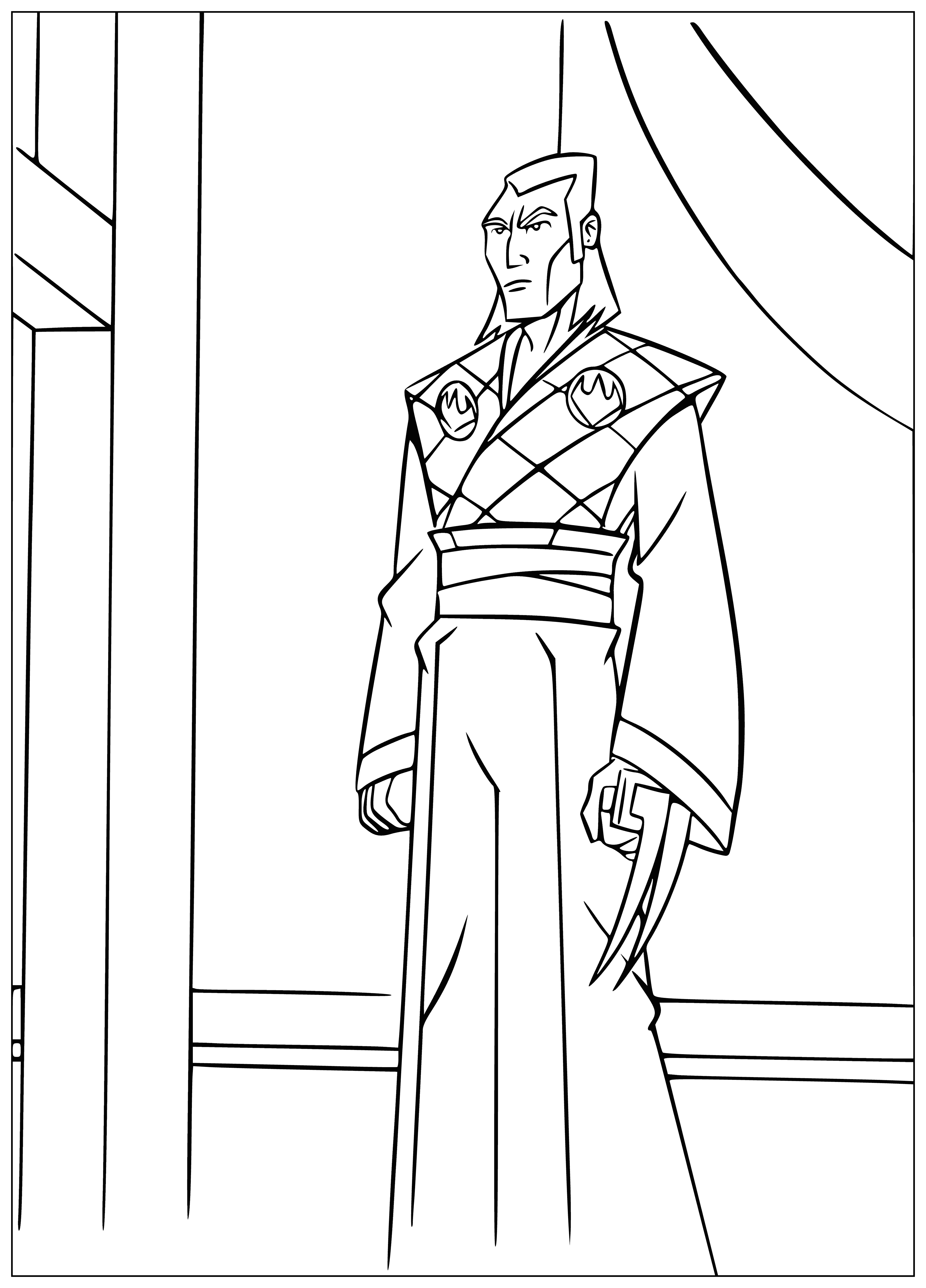 Enemy of turtles coloring page
