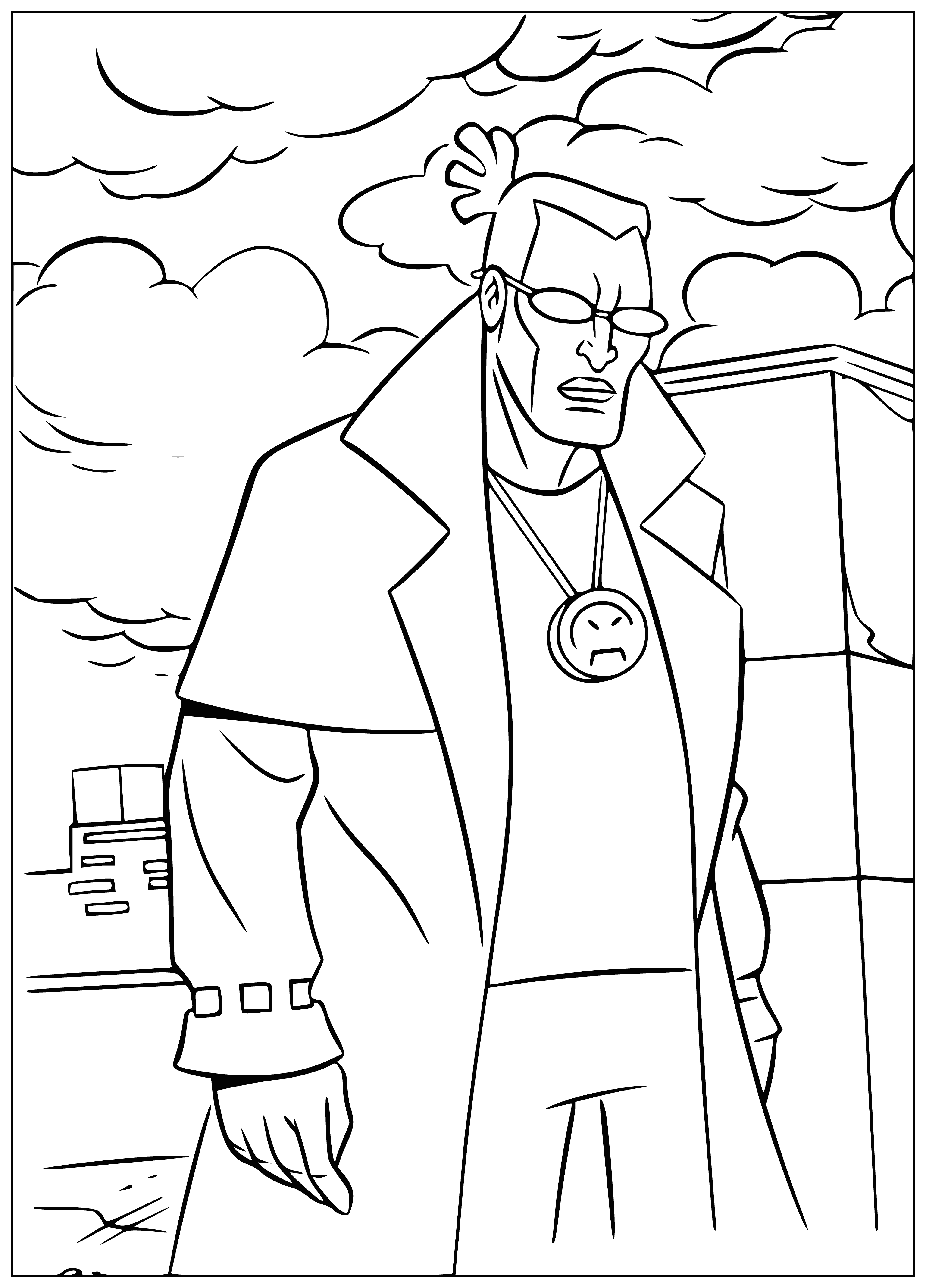 the villain coloring page