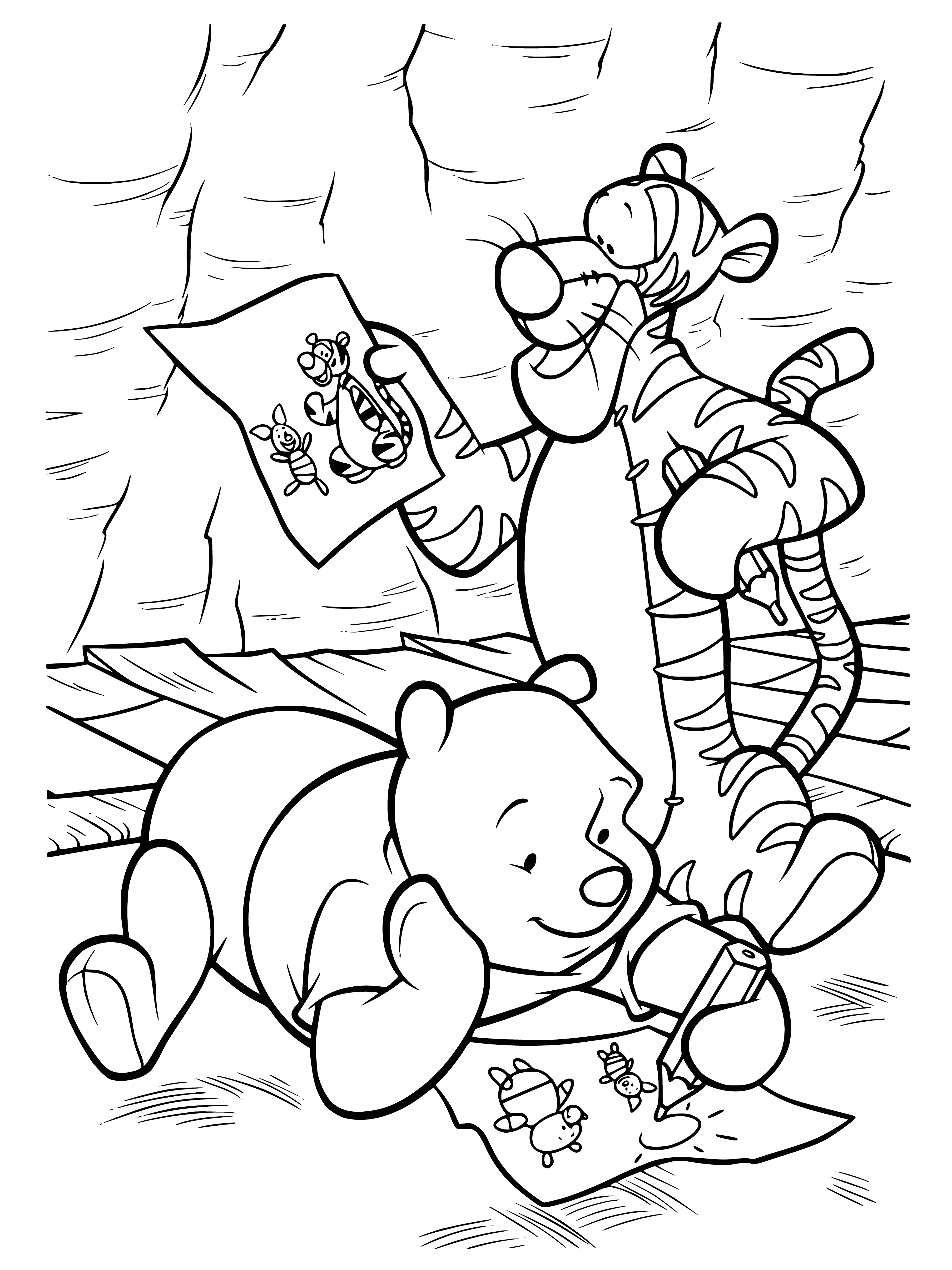 Painting coloring page