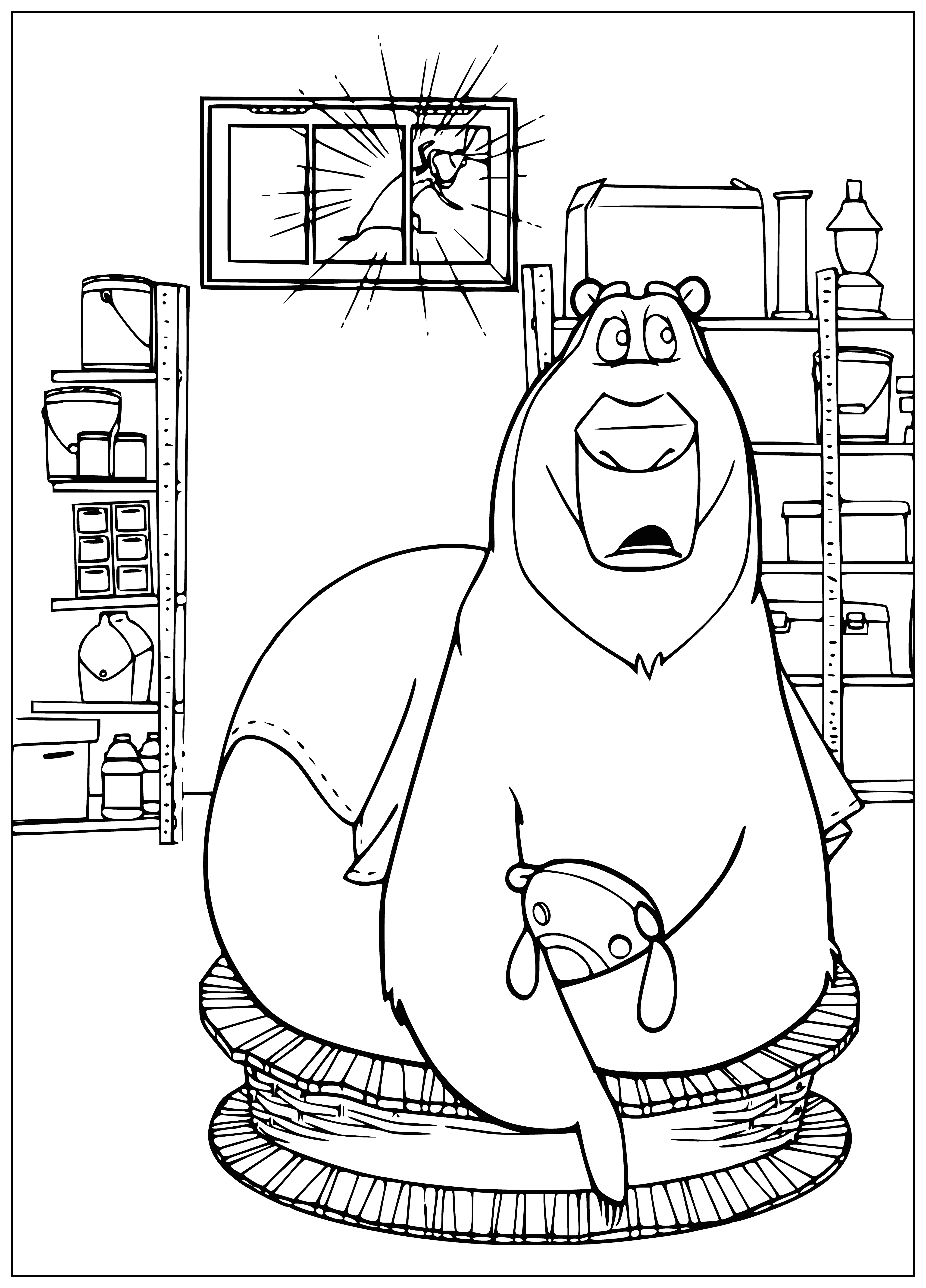 What's the sound? coloring page