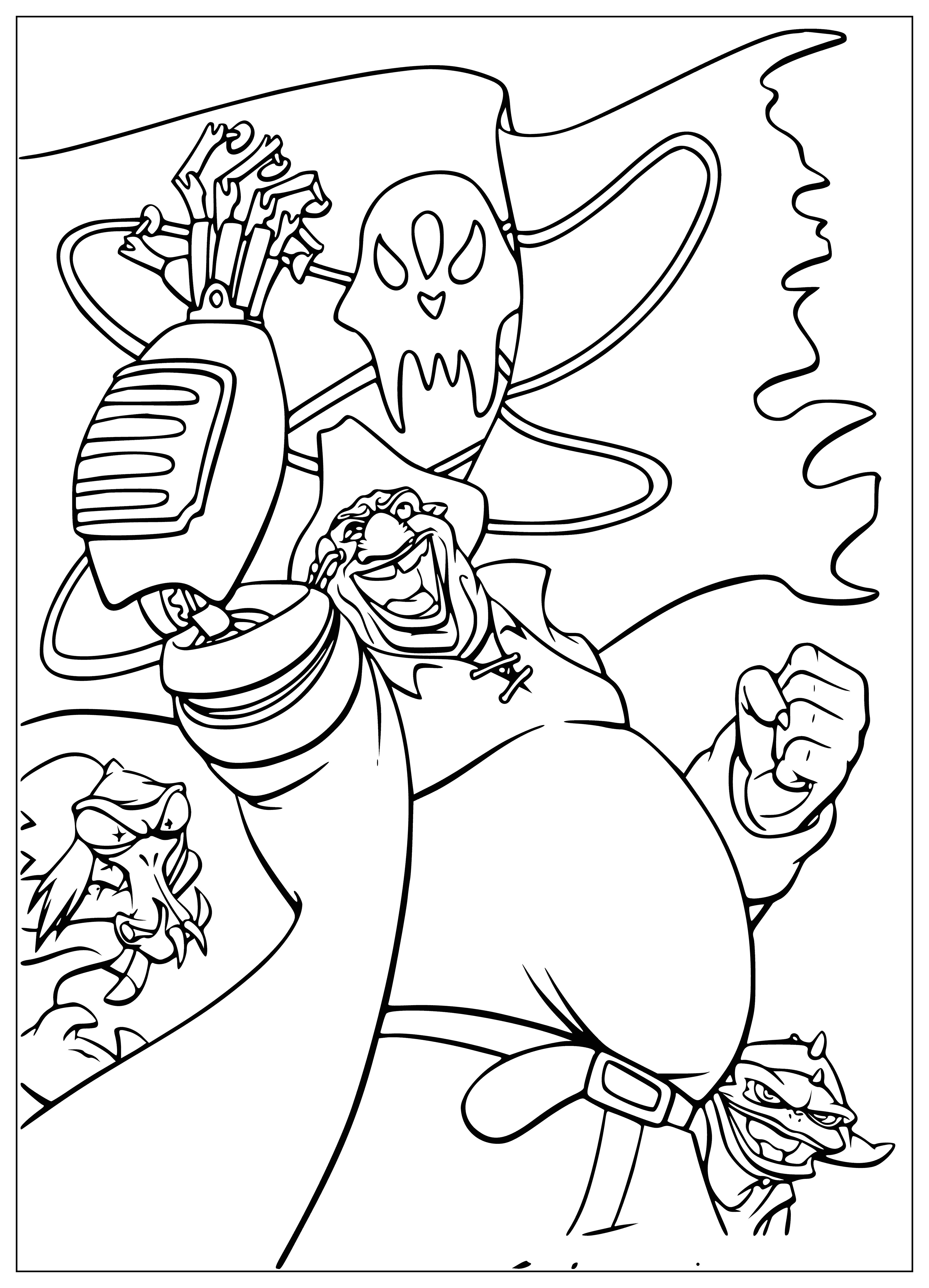 Ship riot coloring page