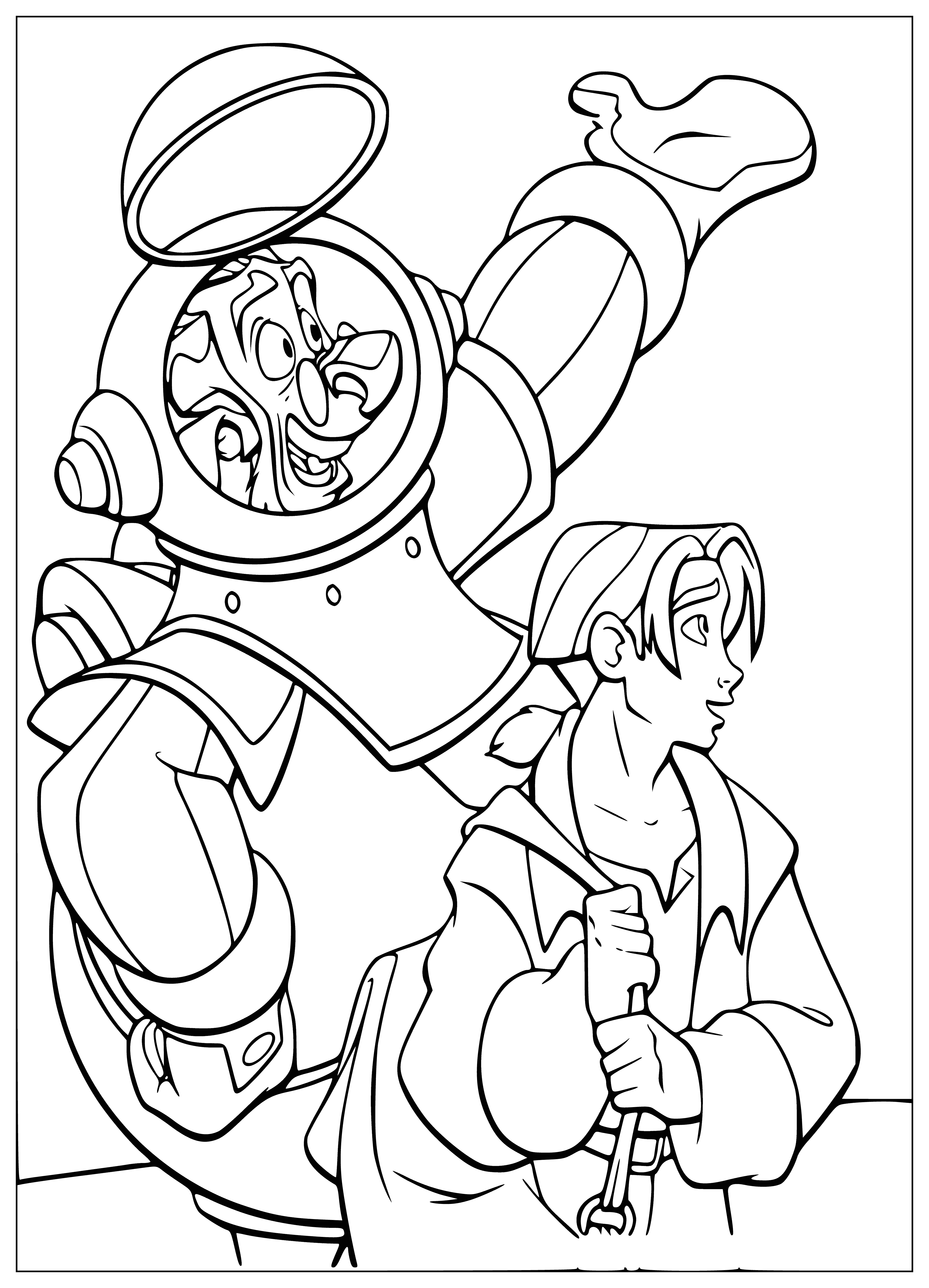Livsy and Hawkins coloring page
