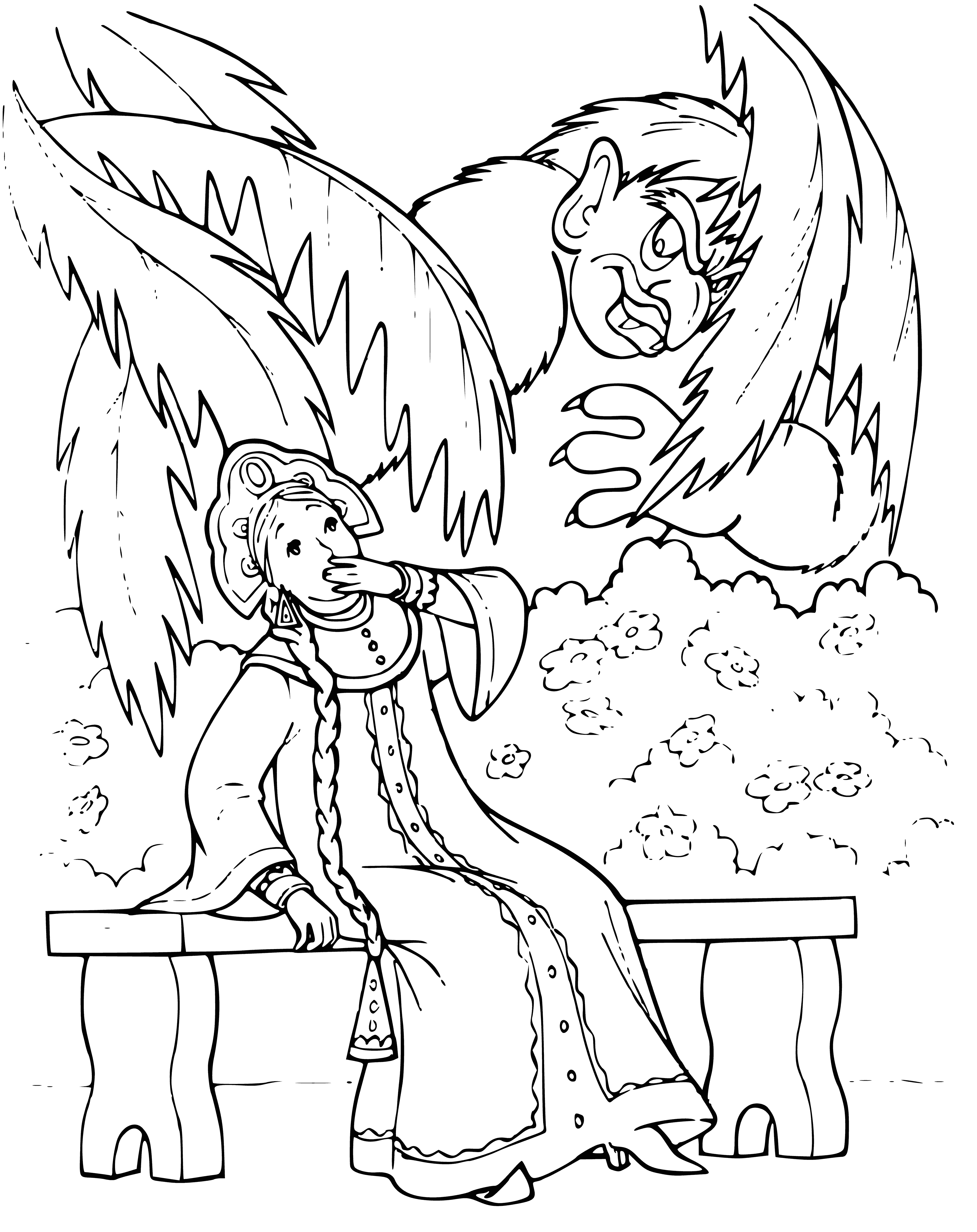 The Scarlet Flower coloring page