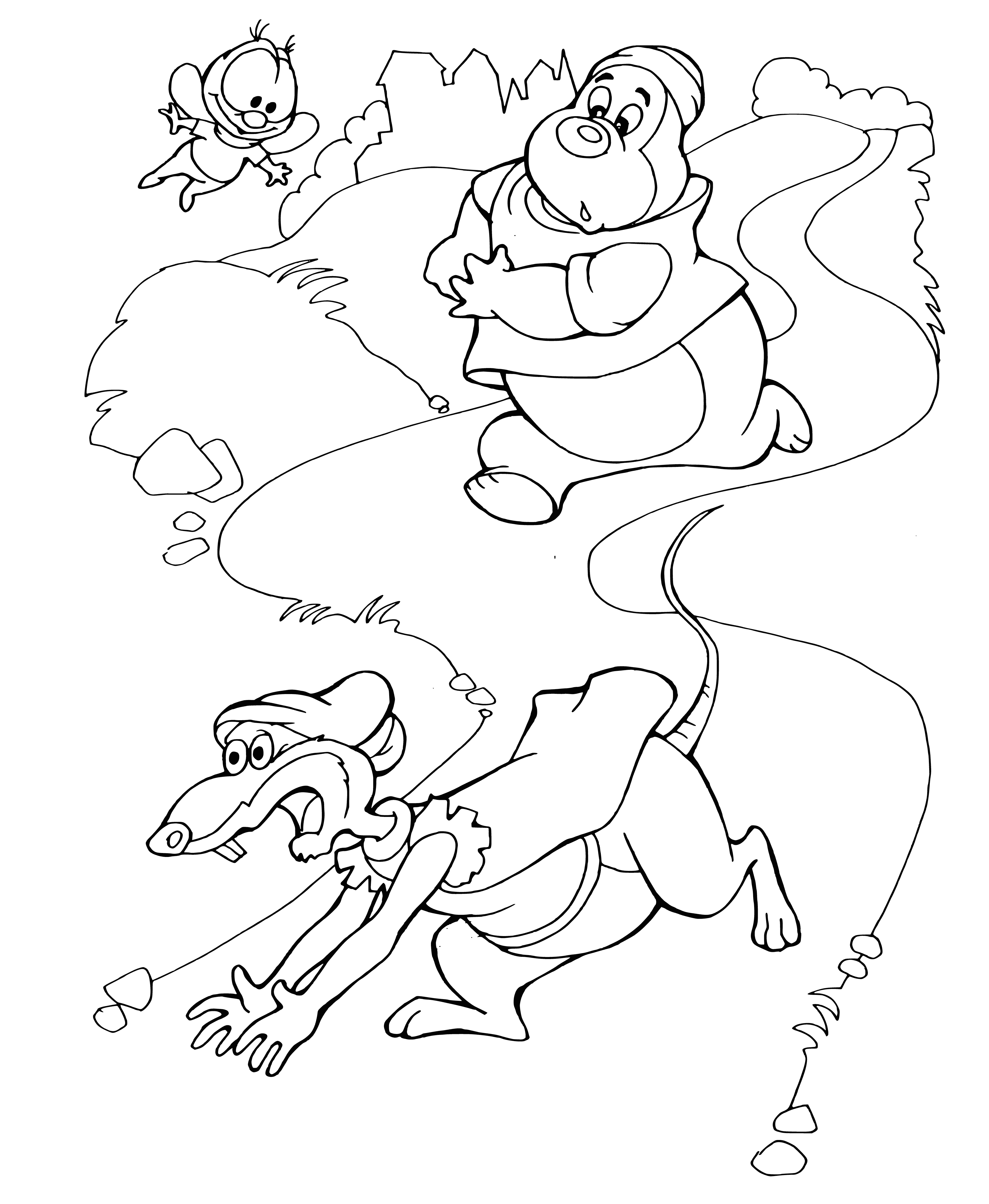 Fat Cat's henchmen coloring page
