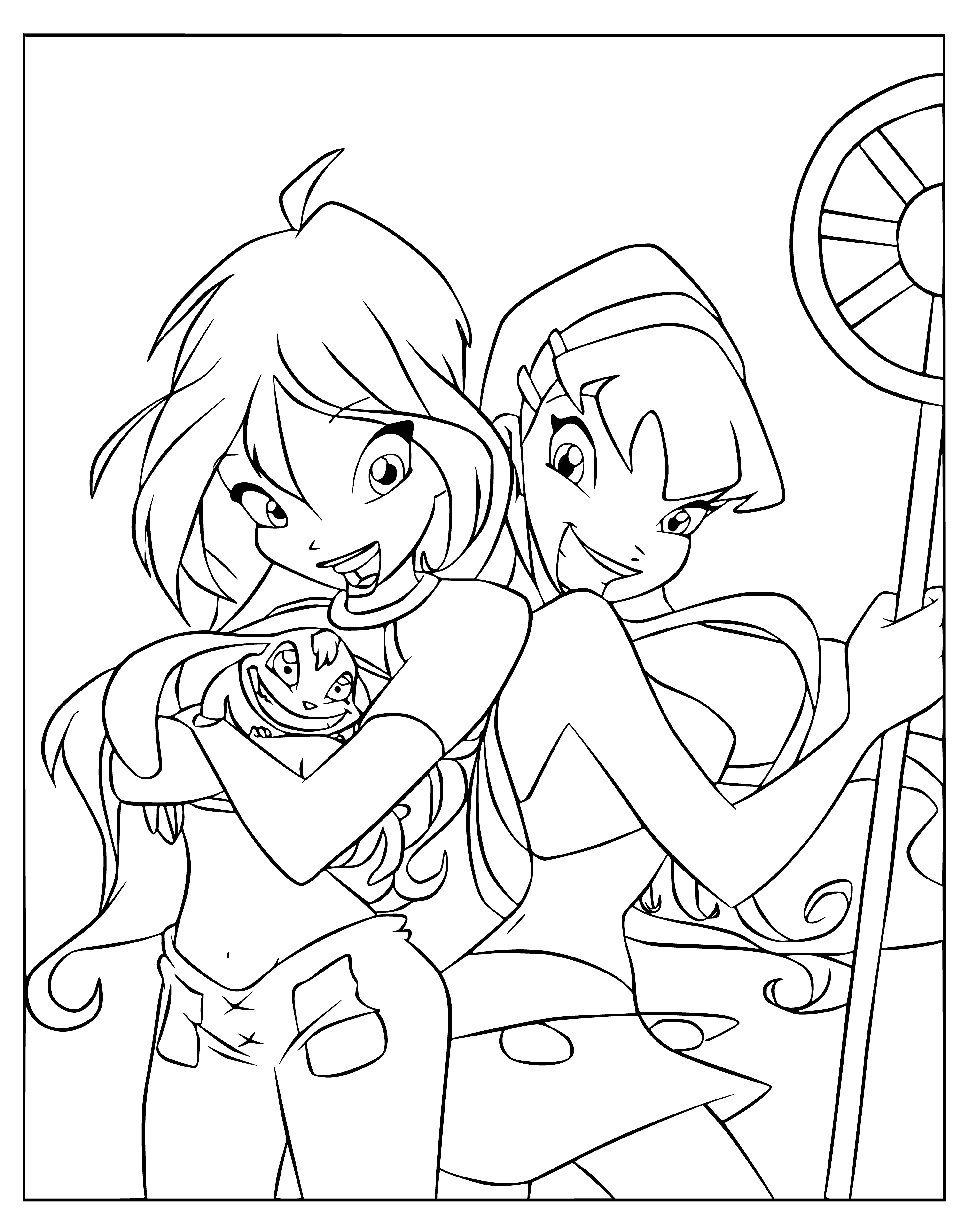 Colorir Bloom e Stella de Winx