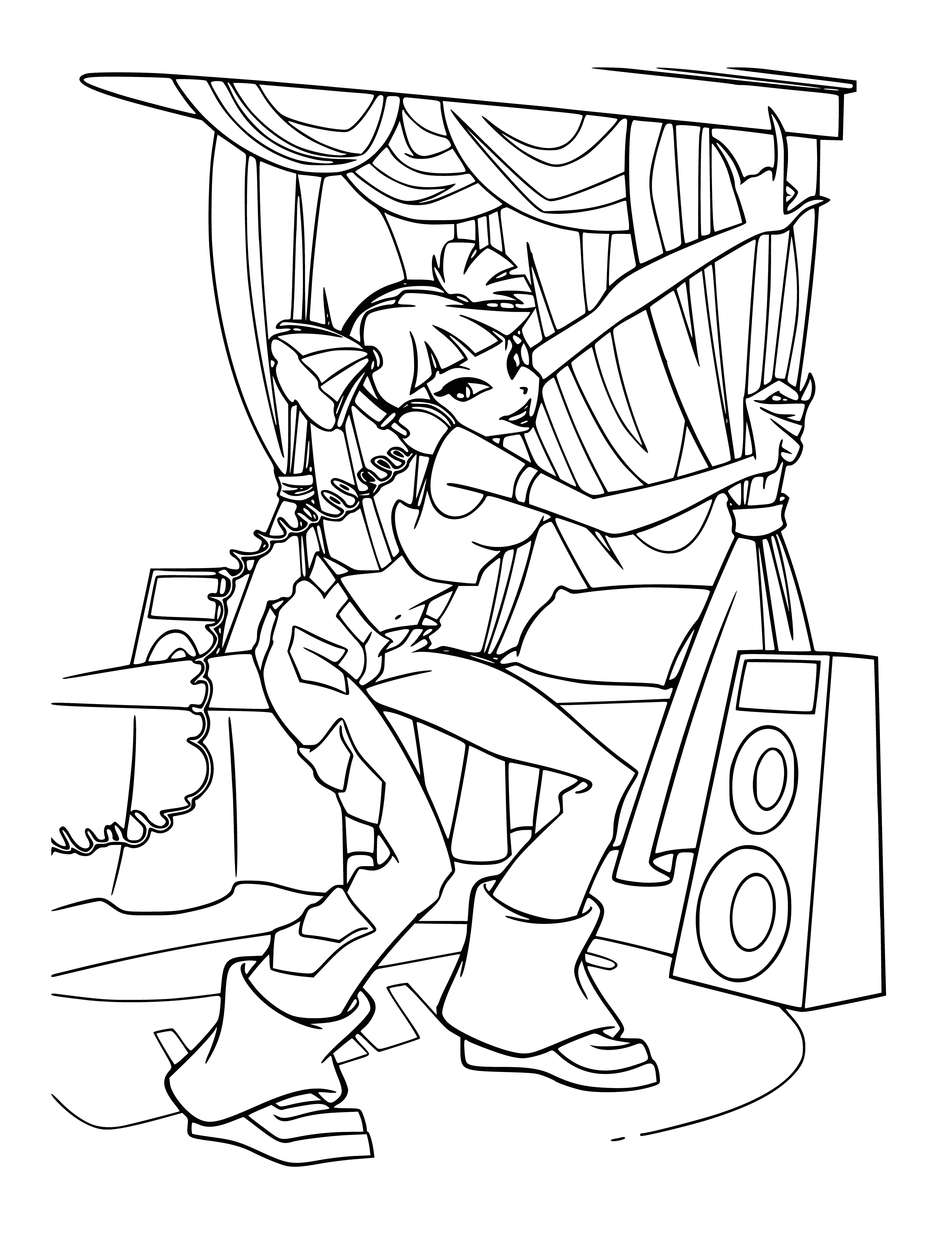 Colorir Winx Club com DJ
