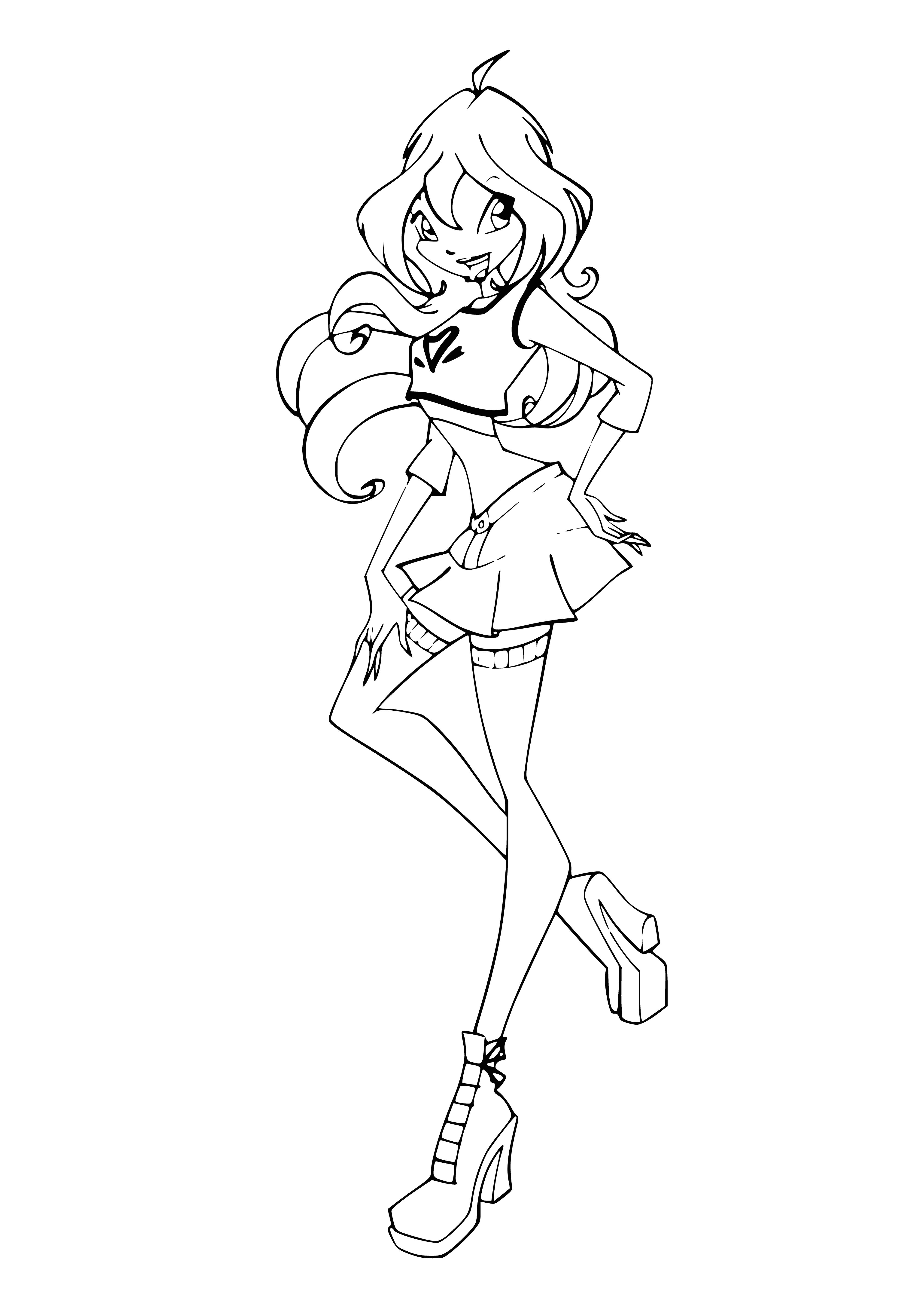 Coloring Bloom from Winx Club