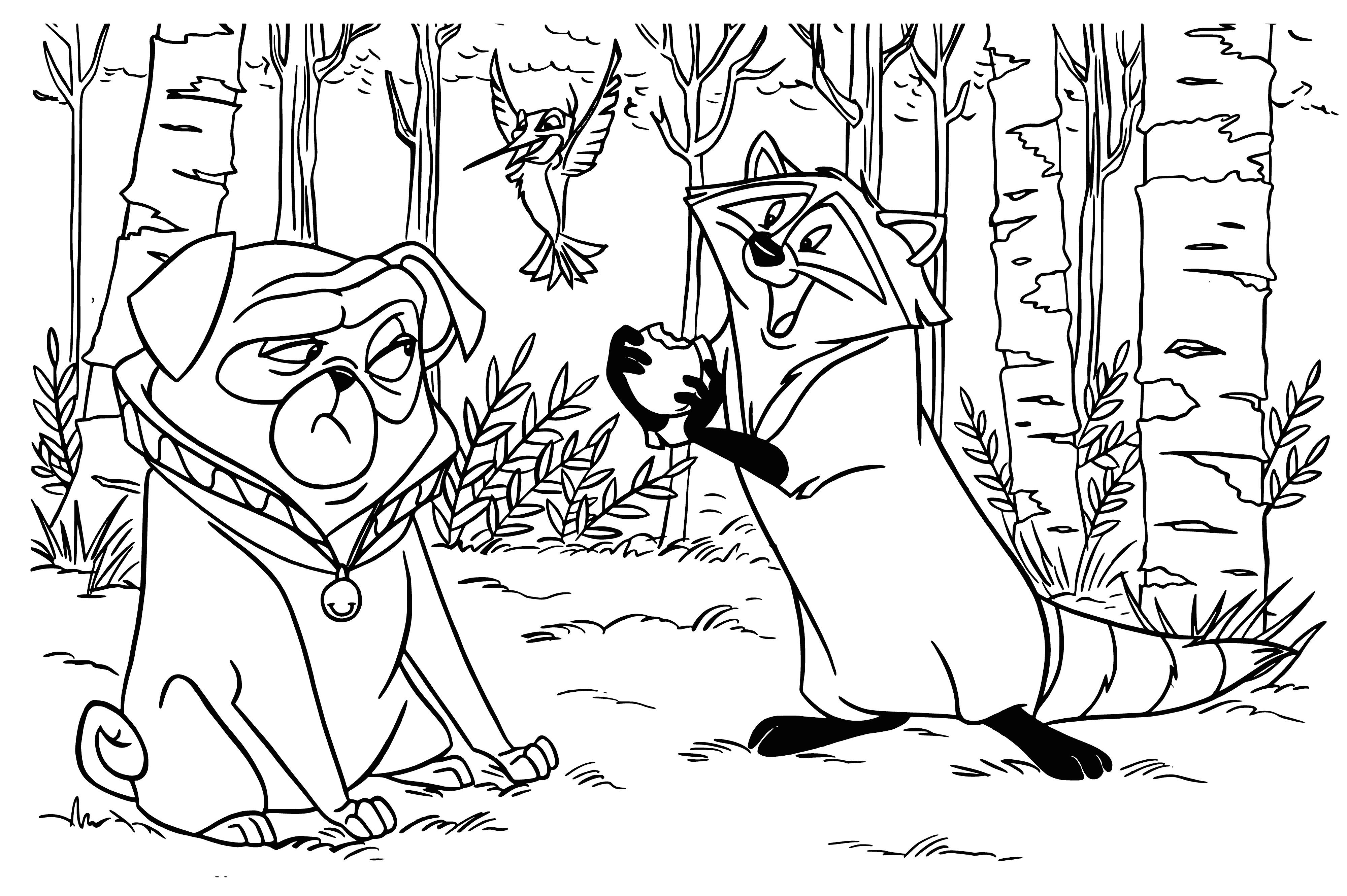 New friend coloring page