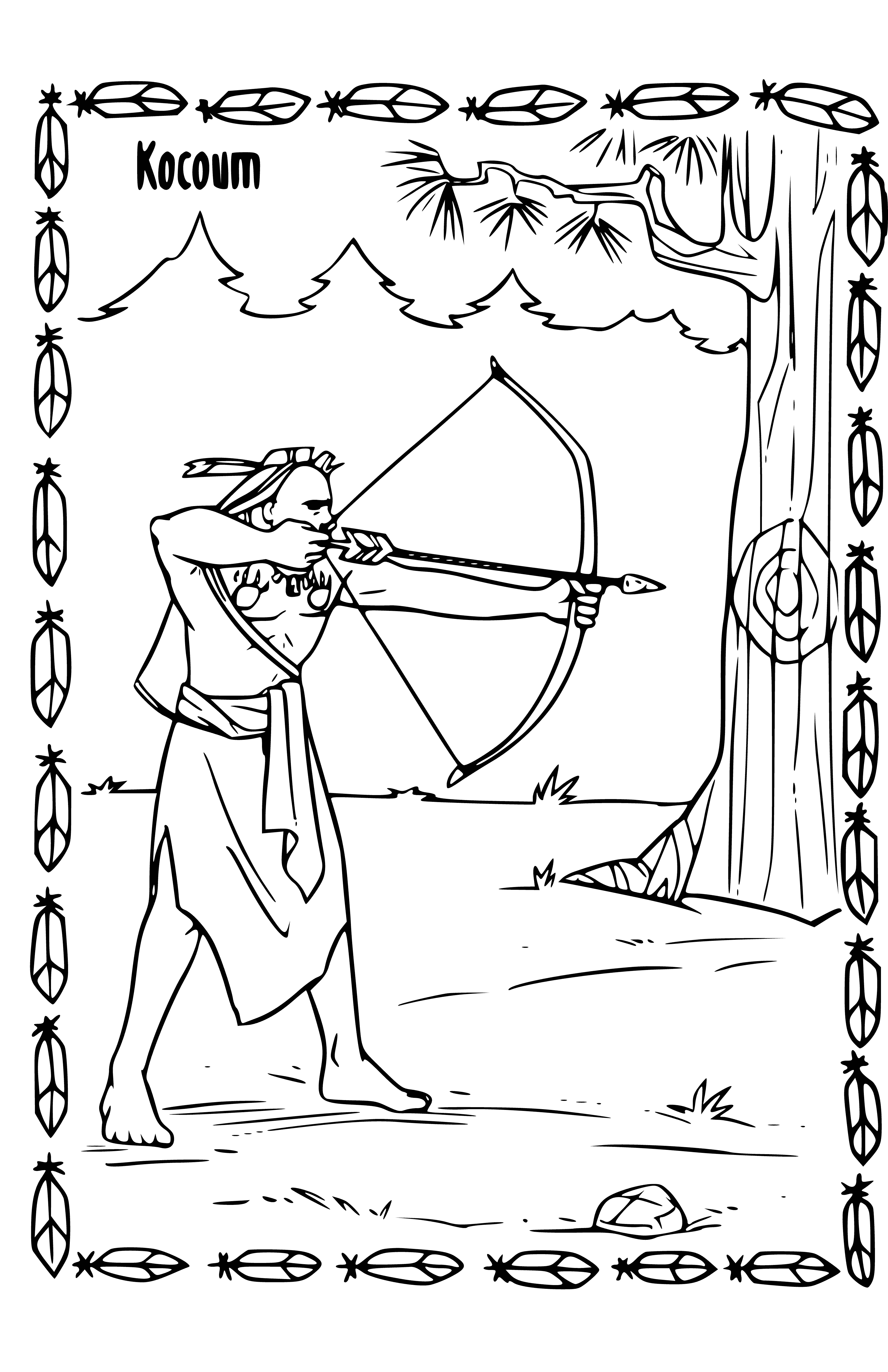 Brother Pocahontas coloring page